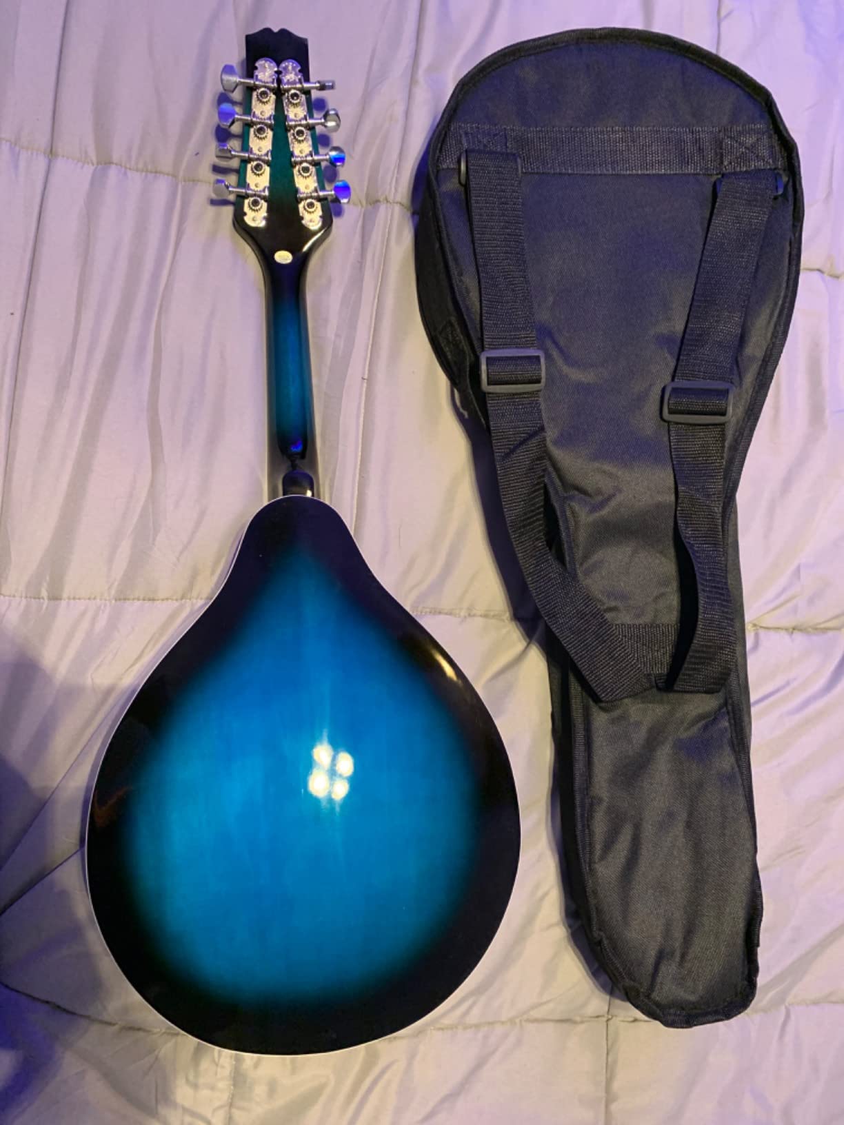 ADM Acoustic Mandolin Instrument Kit Music A Style for Kids Students Adults Wood Mandolins Beginner Set With Bag, Tuner, Pick-up, Strap, Strings, Picks and Hanger, Sunbrust customer photo 1