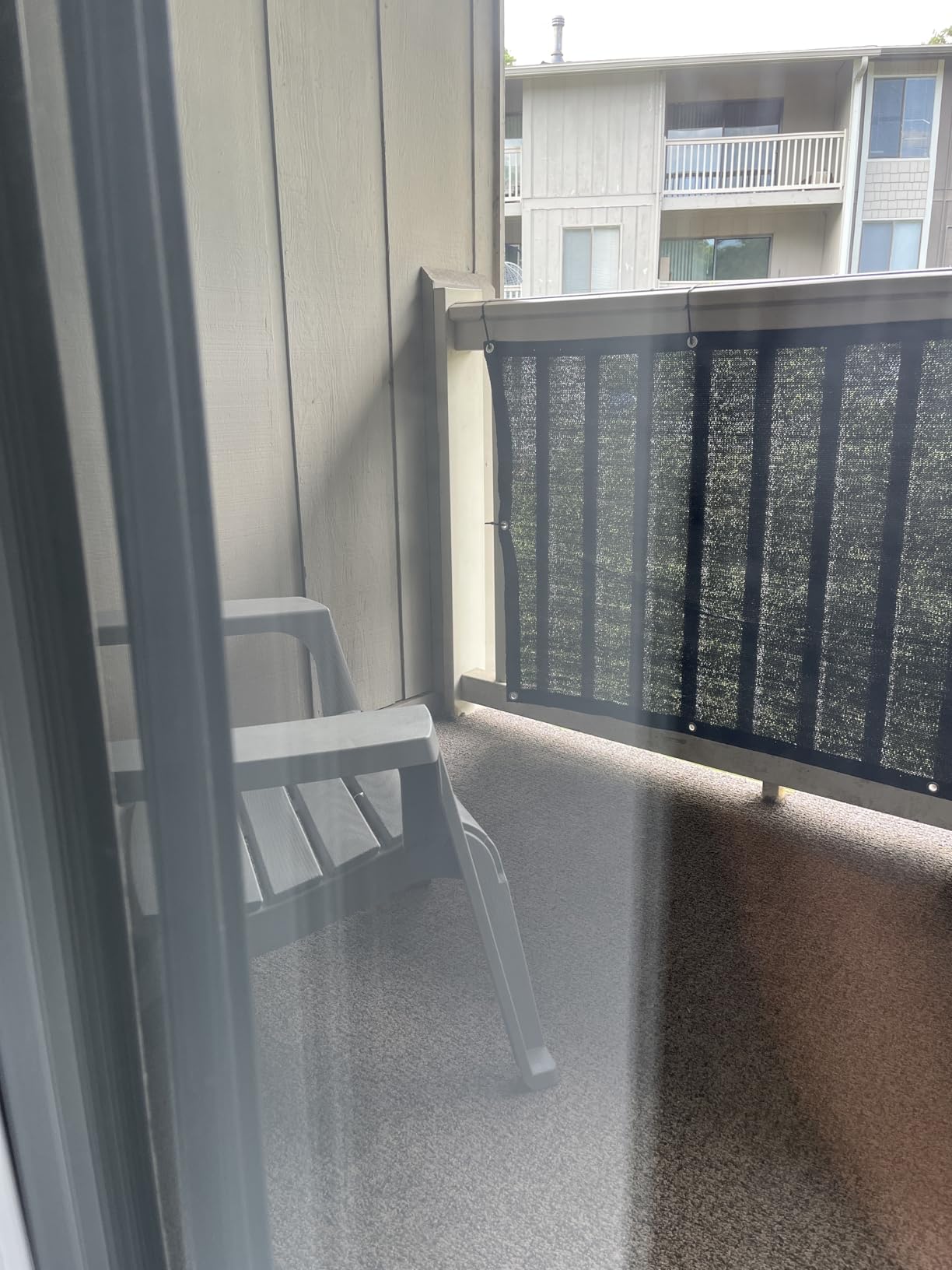 SUNLAX 3'x10' Black Balcony Privacy Screen Fence Windscreen 90% UV Block customer photo 2