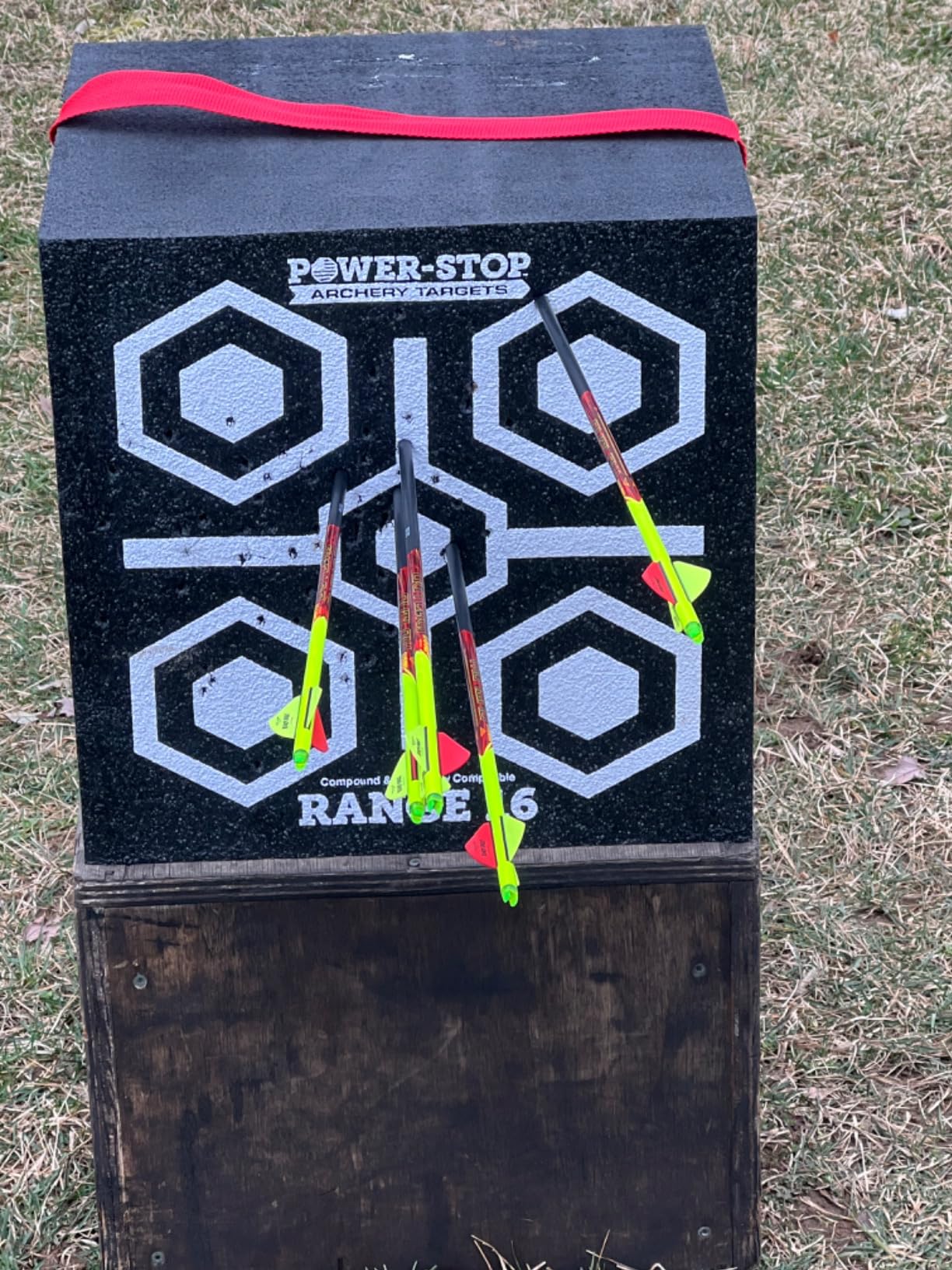 Power-Stop Archery Targets - High-Density Block Target - 350fps Foam Target Block for Broadheads and Field Tips customer photo 2