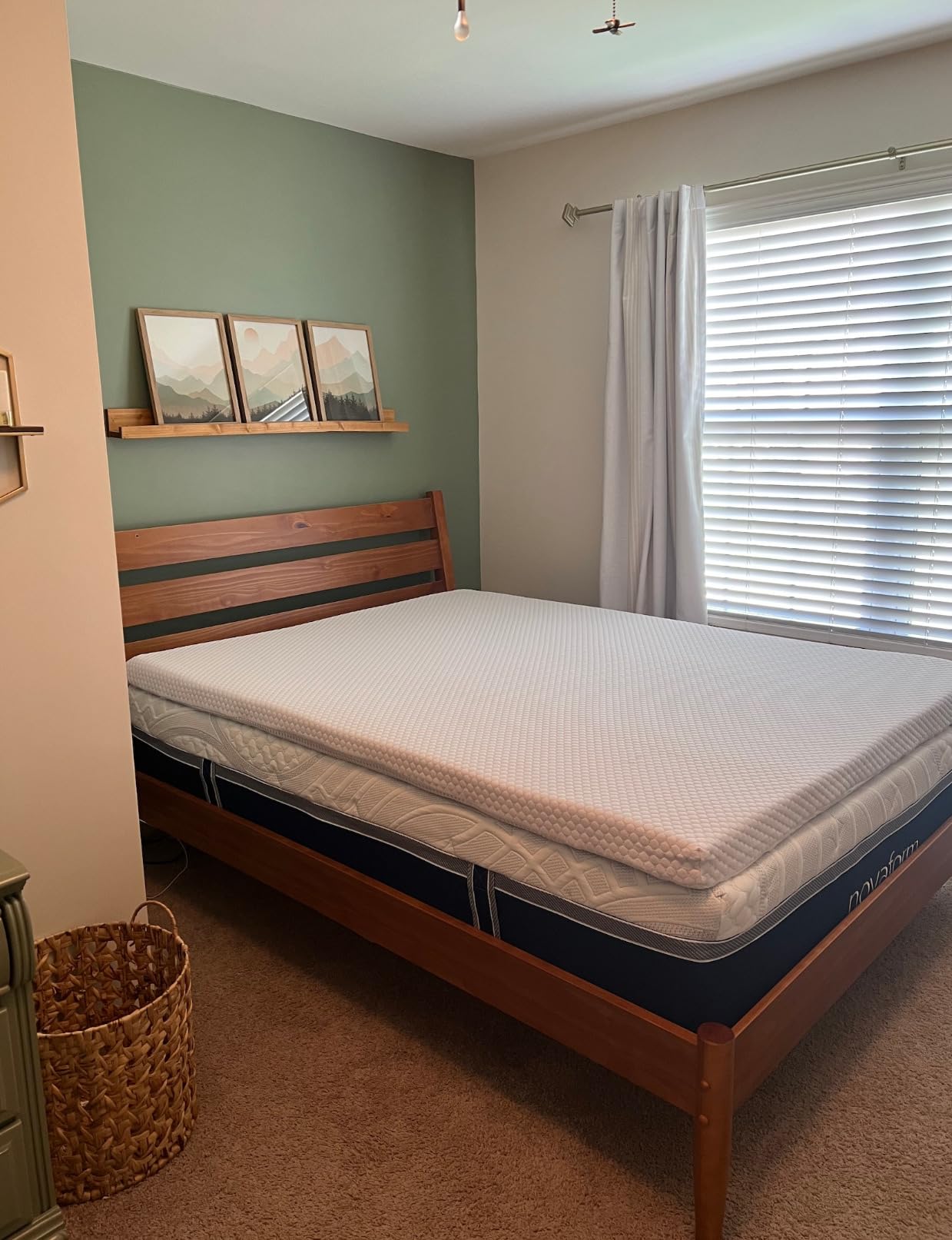 PERLECARE Twin XL 3 Inch Gel Memory Foam Mattress Topper for Dorm customer photo 2