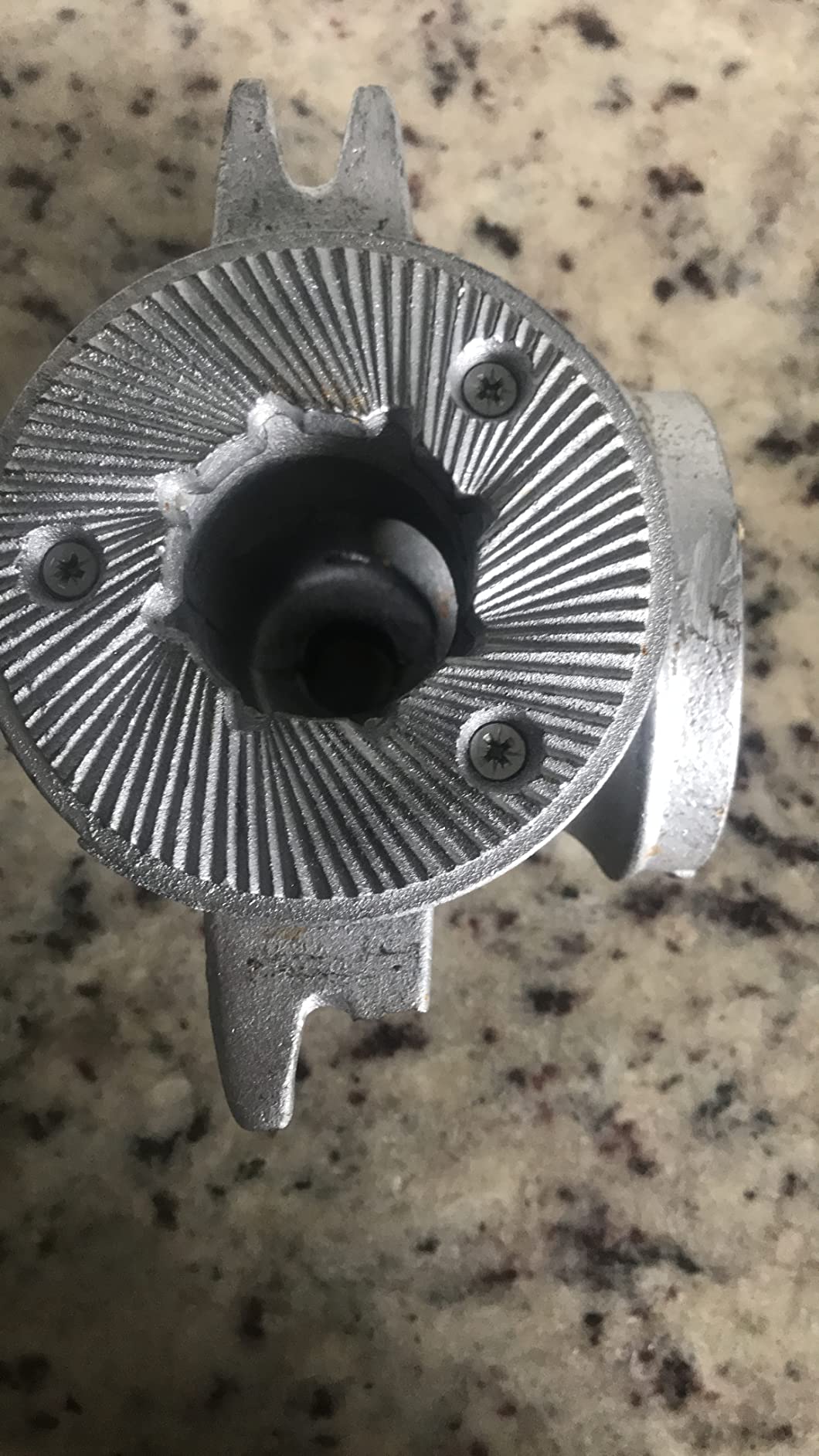 Hand Crank Grain Mill, Hand Cranking Operation Grain Grinder Table Clamp Manual Corn Grain Grinder Cast Iron Mill Grinder for Grinding Nut Spice Wheat Coffee Home Kitchen Commercial Use,Silver customer photo 1