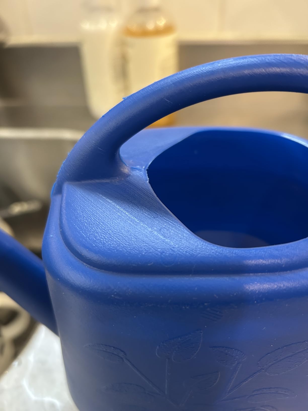 Bloem Aqua Rite Watering Can: 56 Oz - Classic Blue - Large Capacity, Extra Long Spout, Durable Plastic, One Piece Construction, for Indoor & Outdoor Use, Gardening customer photo 2