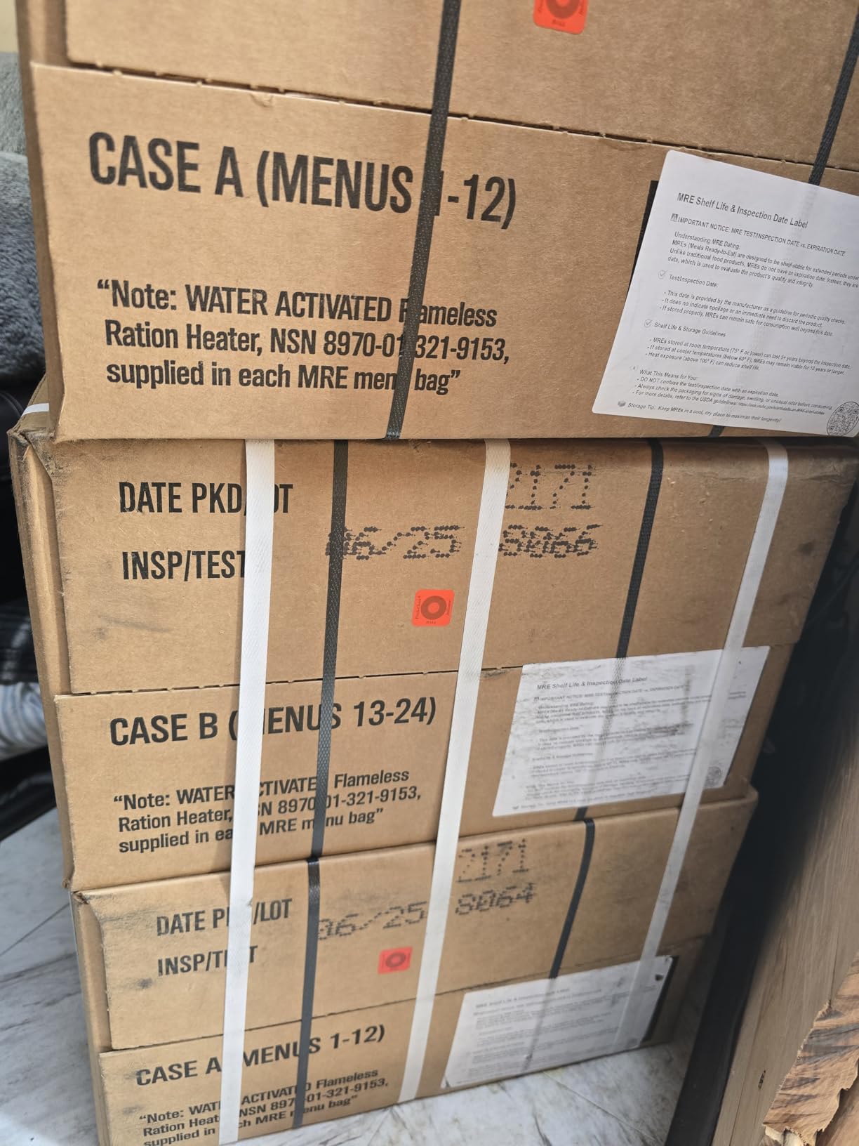 U.S. MRE Variety Pack of 12, A or B Case Random customer photo 1