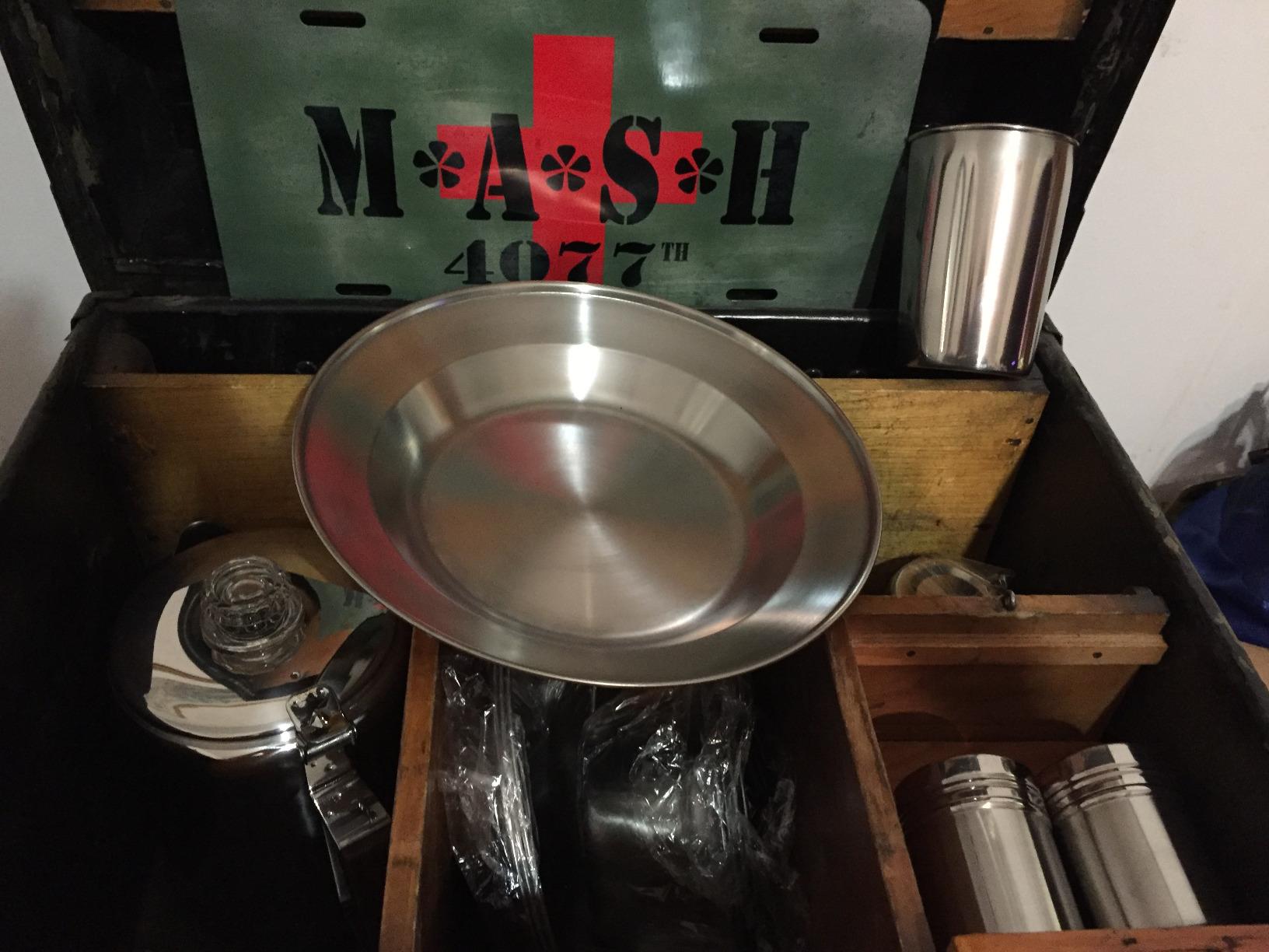 Wealers Unique Complete Messware Kit Polished Stainless Steel Dishes Set| Tableware| Dinnerware| Camping| Buffet| Includes - Cups | Plates| Bowls| Cutlery| Comes in Mesh Bags (4 Person Set) customer photo 2