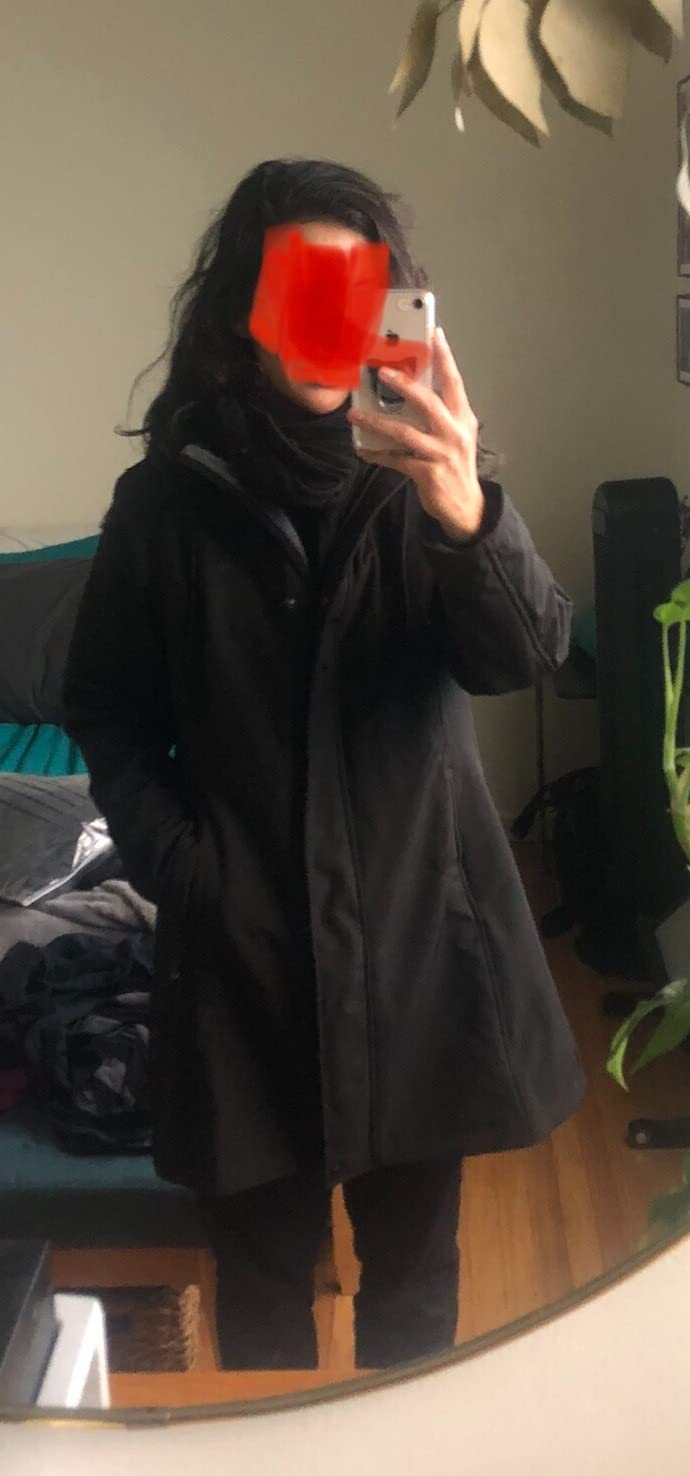 33,000ft Women's Hooded Softshell Jacket Fleece Lined Waterproof Raincoat customer photo 2