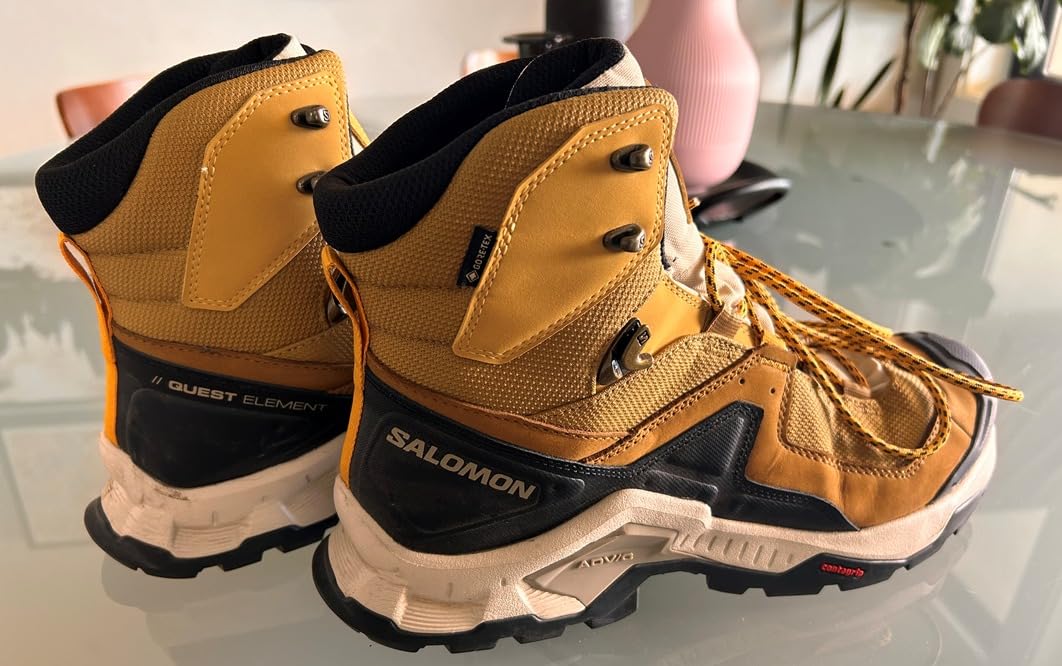Salomon Men’s Quest Element Gore-Tex, Waterproof Neutral Leather Hiking Boots customer photo 2