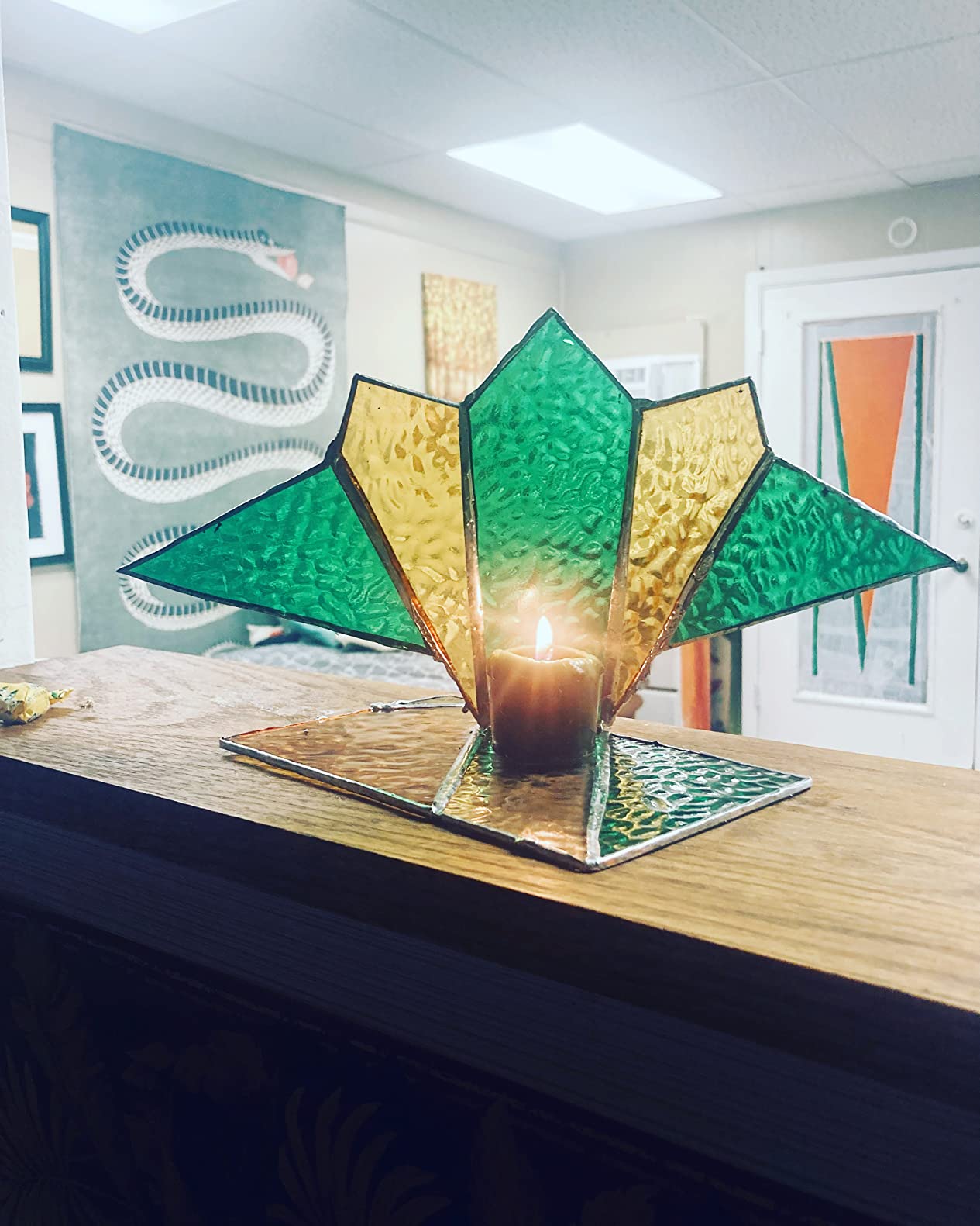 Delphi Glass Premium Stained Glass Start-Up Kit | Includes Premium Quality Stained Glass, Glass Grinder, Tools and Supplies customer photo 1
