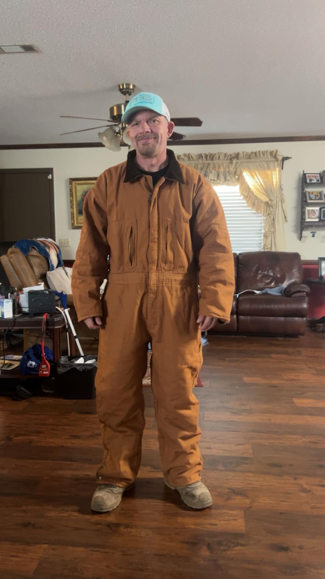 Bass Creek Outfitters Mens Insulated Coveralls Work Jumpsuit with Pockets customer photo 1