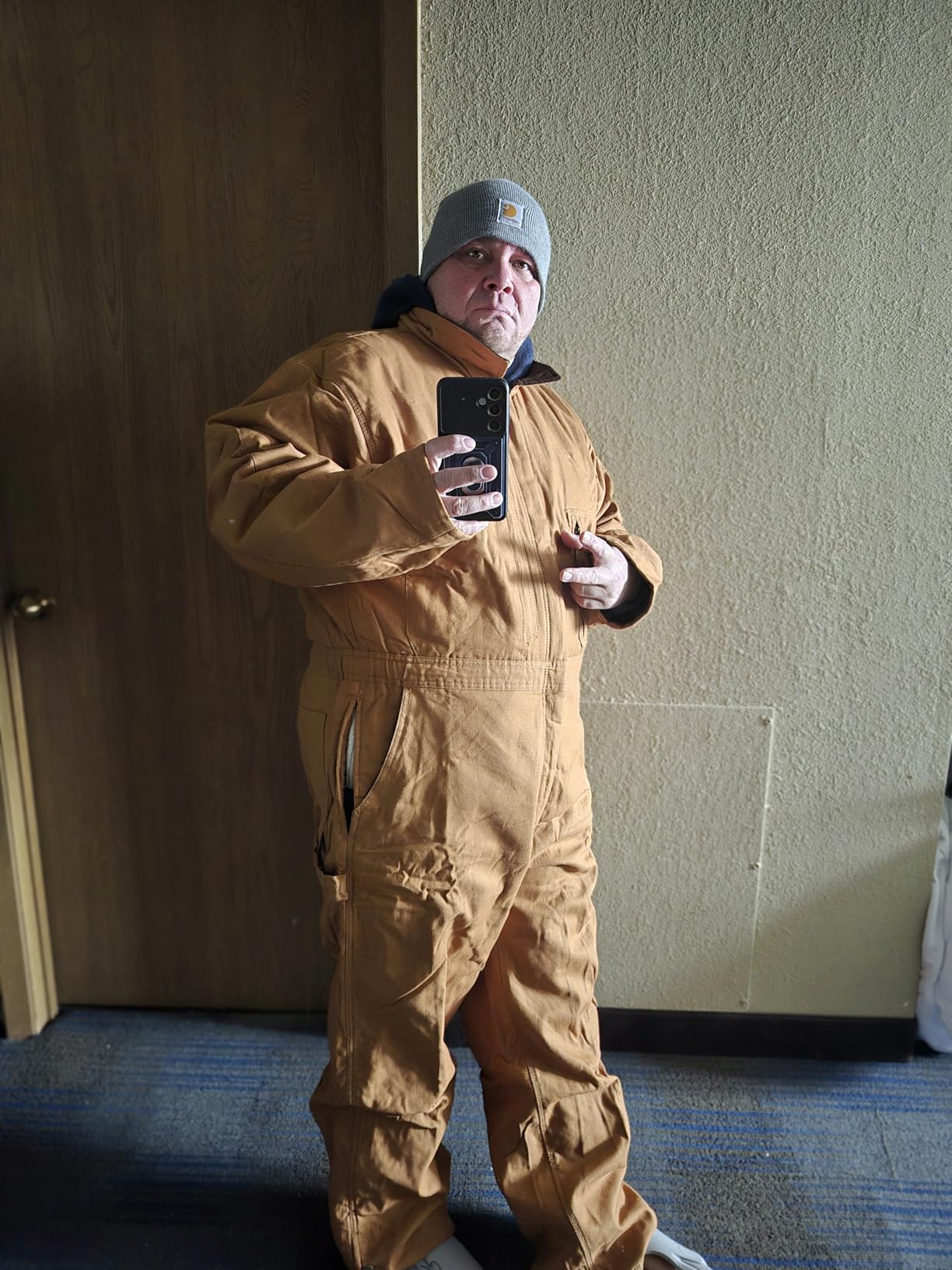 Bass Creek Outfitters Mens Insulated Coveralls Work Jumpsuit with Pockets customer photo 2