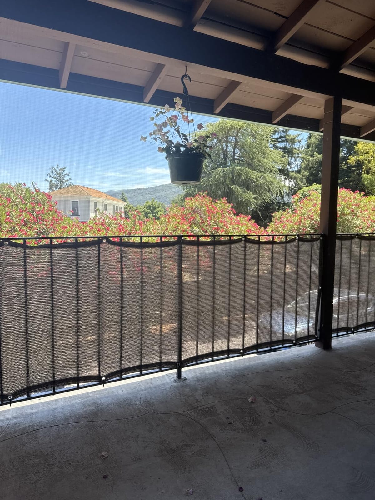 SUNNY GUARD 3' x 10' Balcony Privacy Screen, HDPE Patio Railing Cover Fence customer photo 2
