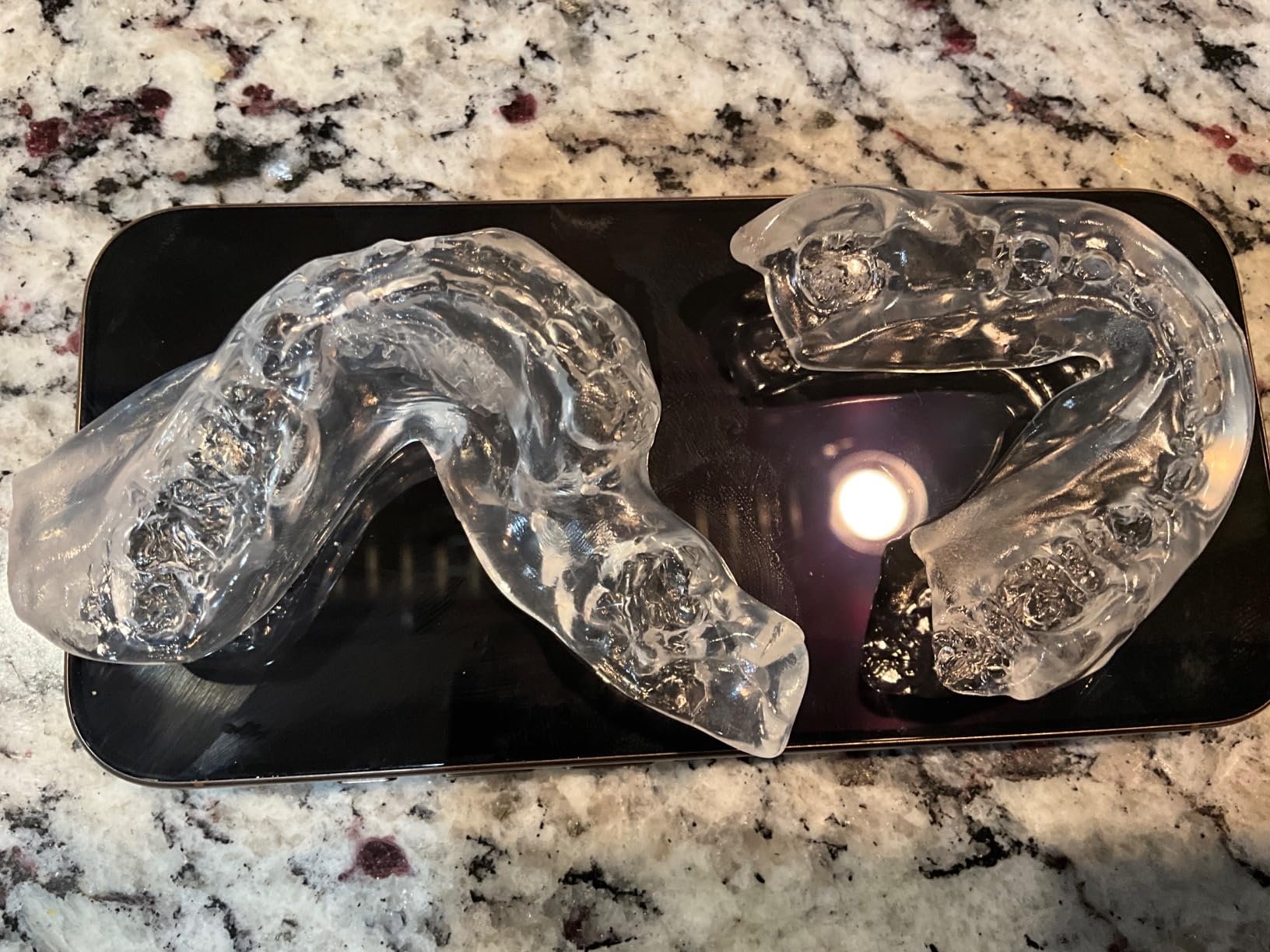 TheSleepGuard Mouth Guard for Clenching Teeth at Night [Pack of 4, Small & Large Sizes] – Custom Night Guards for Teeth Grinding – Nighttime Protection During Sleep for Men and Women customer photo 1
