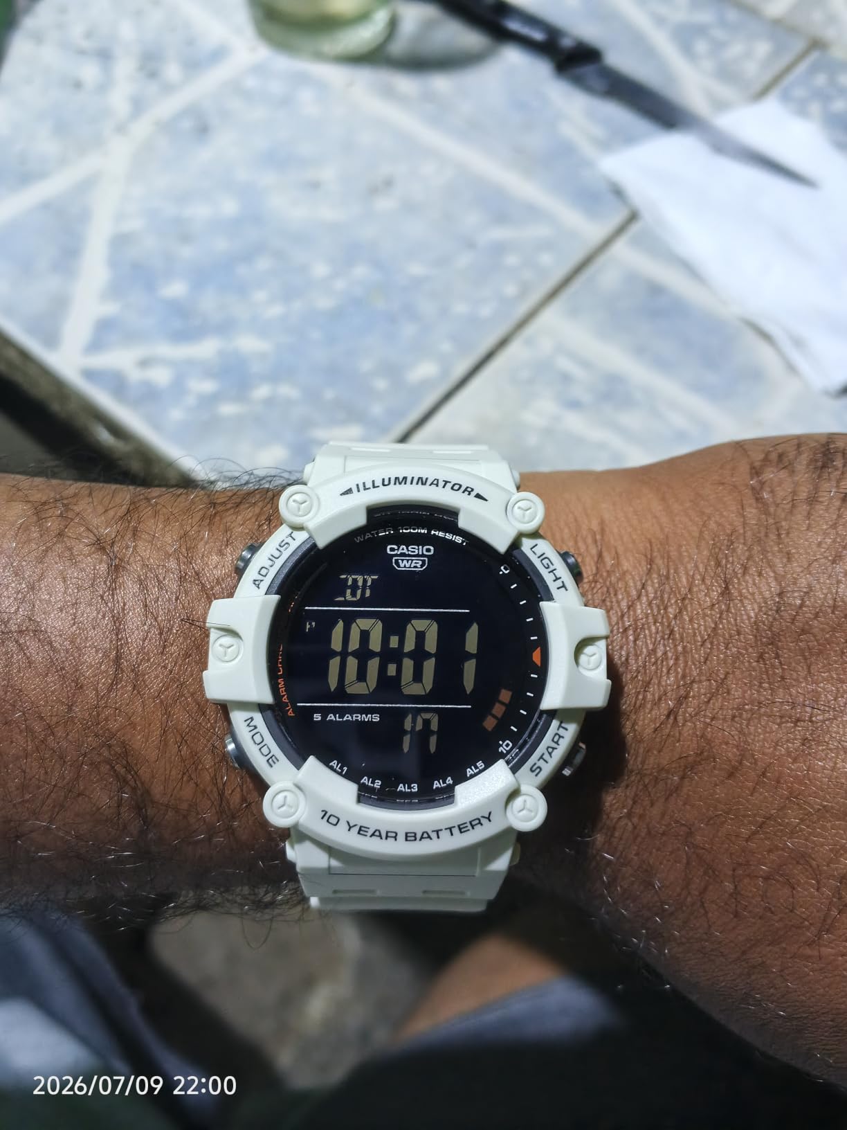 Casio Illuminator AE1500WH Series | 10-Year Battery | LED Backlight | 5-Alarms | 1/100 Sec Stopwatch | Men's Digital Watch customer photo 1