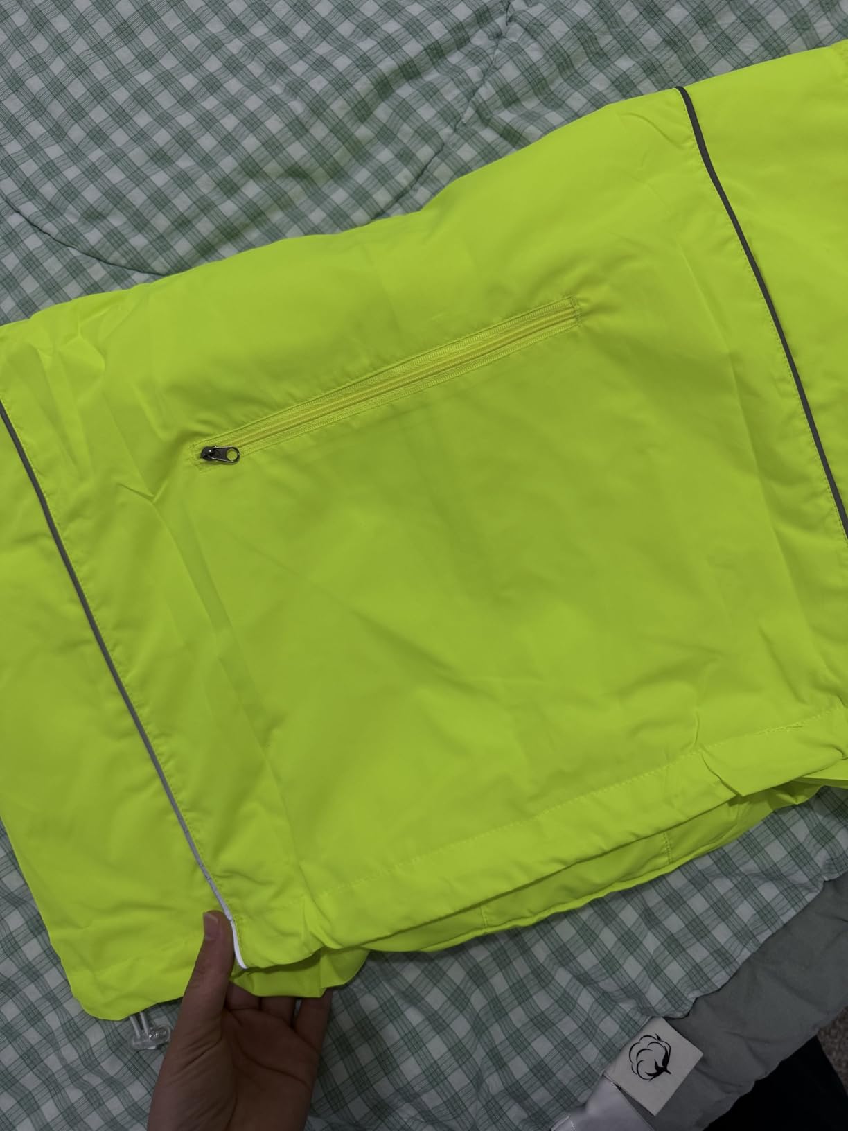Dooy Men's Cycling Jacket with Detachable Sleeves Windbreaker Jackets Windproof Running Vest Lightweight and High Visibility customer photo 1