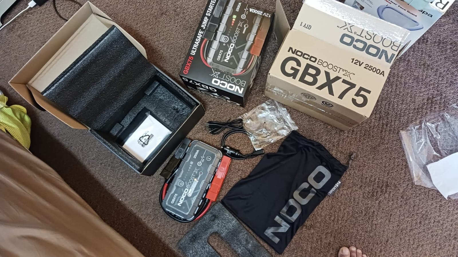 NOCO Boost GBX75 2500A UltraSafe Jump Starter, 12V Lithium Battery Booster customer photo 1