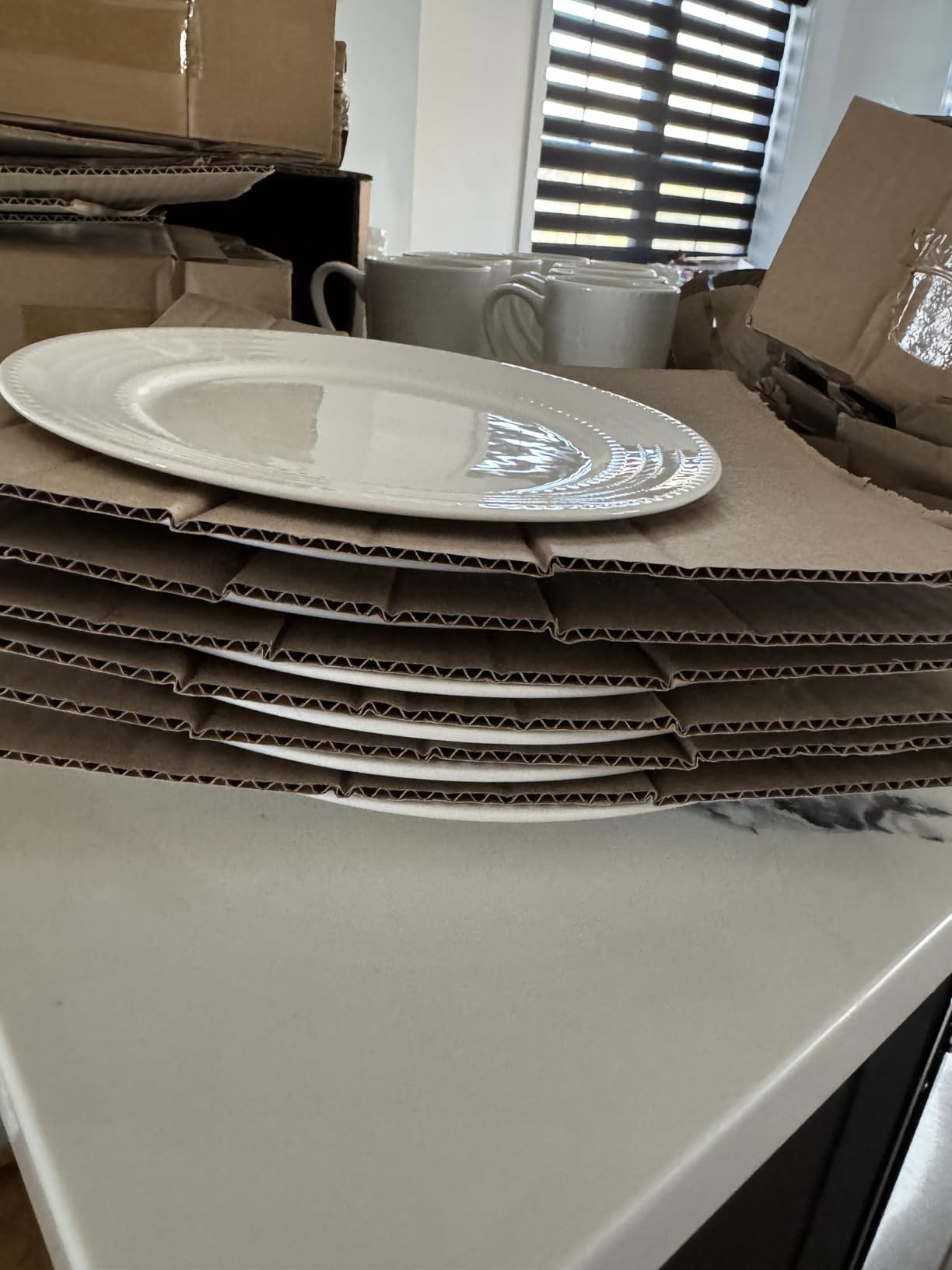 Mikasa Annabelle Bone China Dinnerware Set, 40-Piece Service for 8, White Hobnail Detail, Dinner Plates, Salad Plates, Bowls and Mugs, Dishwasher and Microwave Safe customer photo 2