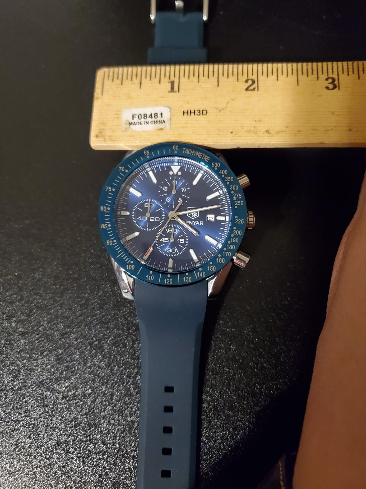 BENYAR Watches for Men, Analog Quartz Movement Chronograph Wrist Watch, Leather/Stainless Steel/Silicone Strap, Business Sports Casual Dress Watch, Waterproof Scratch Resistant, Elegant Gifts for Men customer photo 1