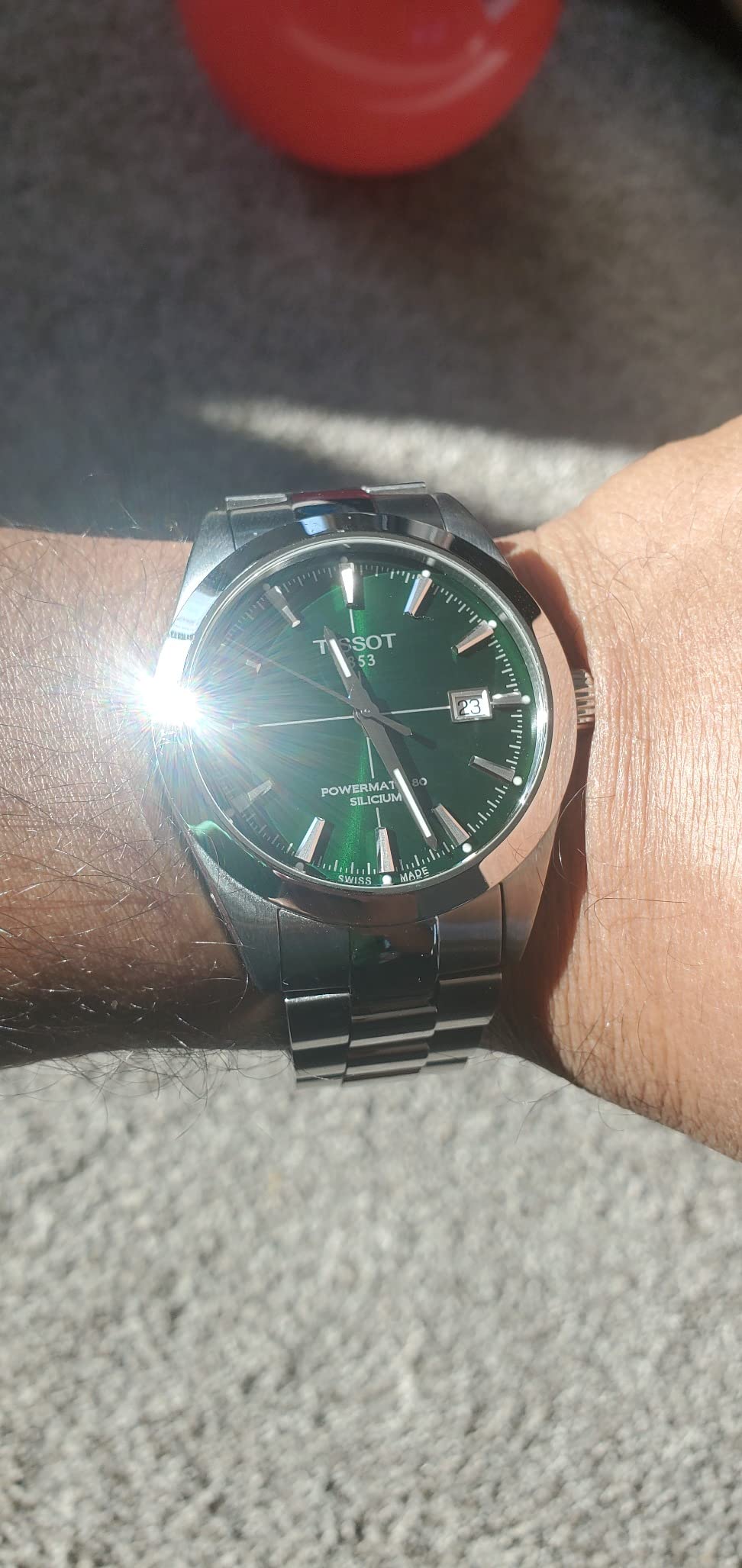 Tissot Men's Gentleman Auto Swiss Automatic Dress Watch with Stainless Steel Strap customer photo 1
