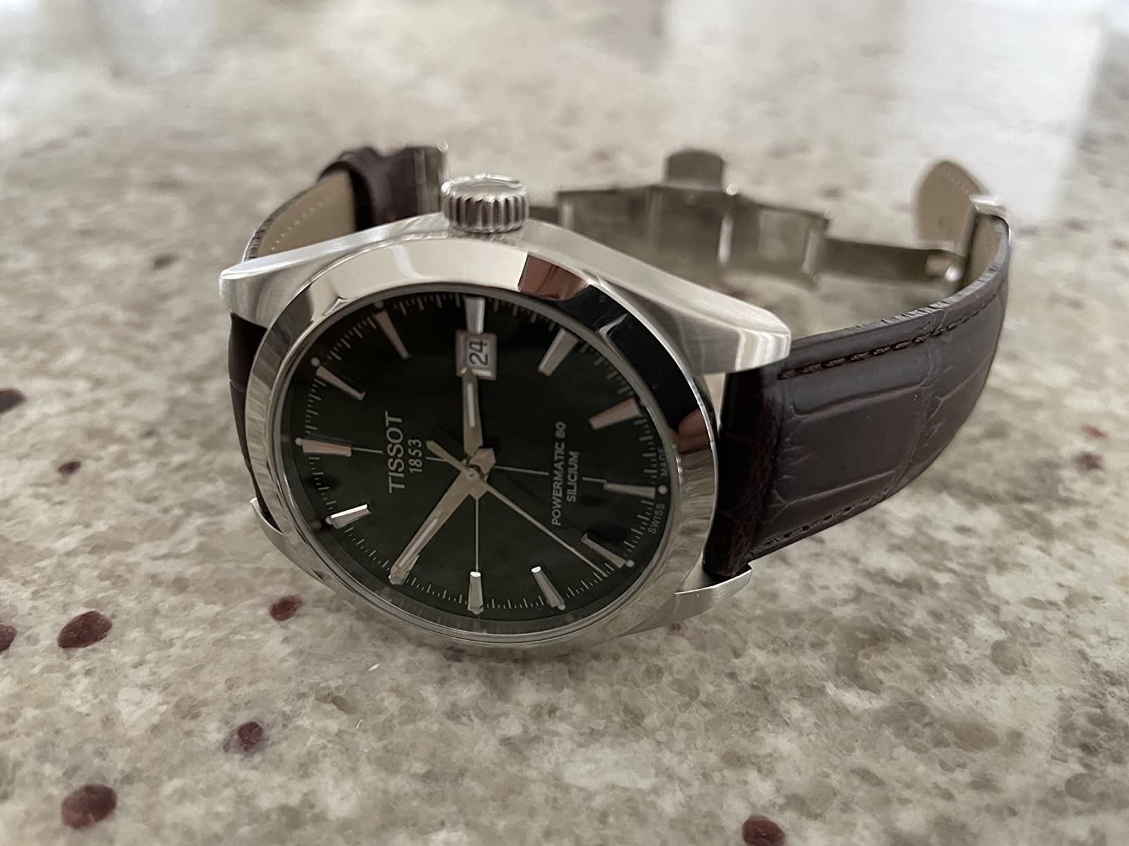 Tissot Men's Gentleman Auto Swiss Automatic Dress Watch with Stainless Steel Strap customer photo 2