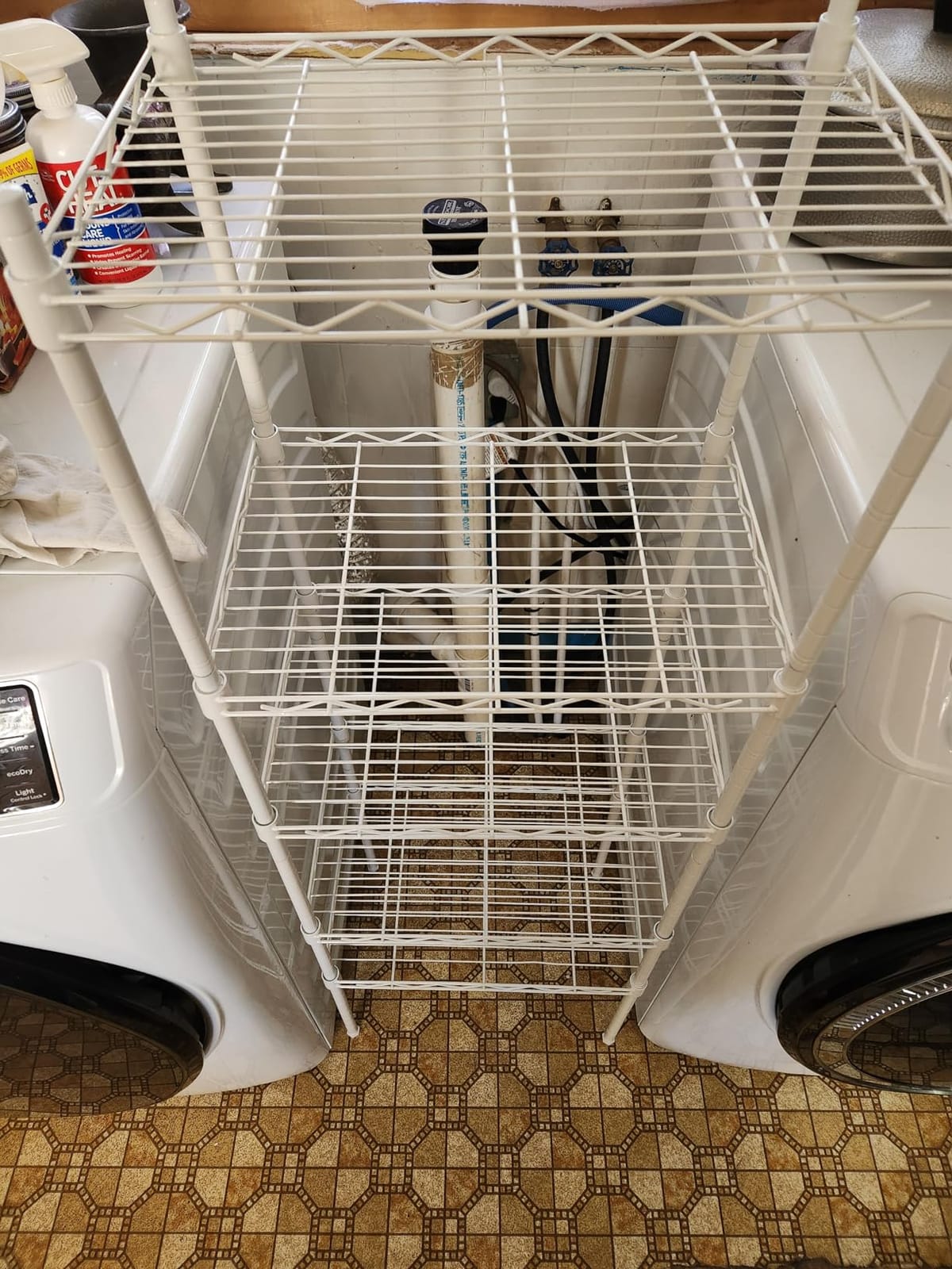 REGILLER 5-Wire Shelving Metal Storage Rack Adjustable Shelves,Standing Storage Shelf Units for Laundry Bathroom Kitchen Pantry Closet(Silver,11.8