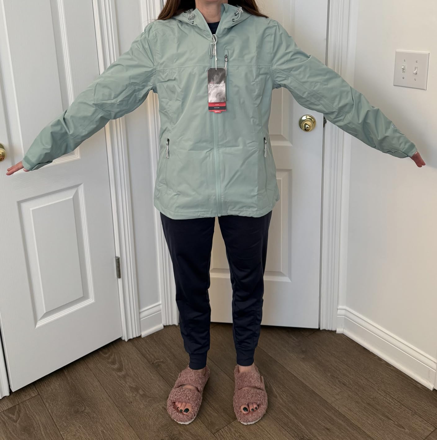 33,000ft Packable Rain Jacket for Women Waterproof Raincoats with Hood customer photo 2