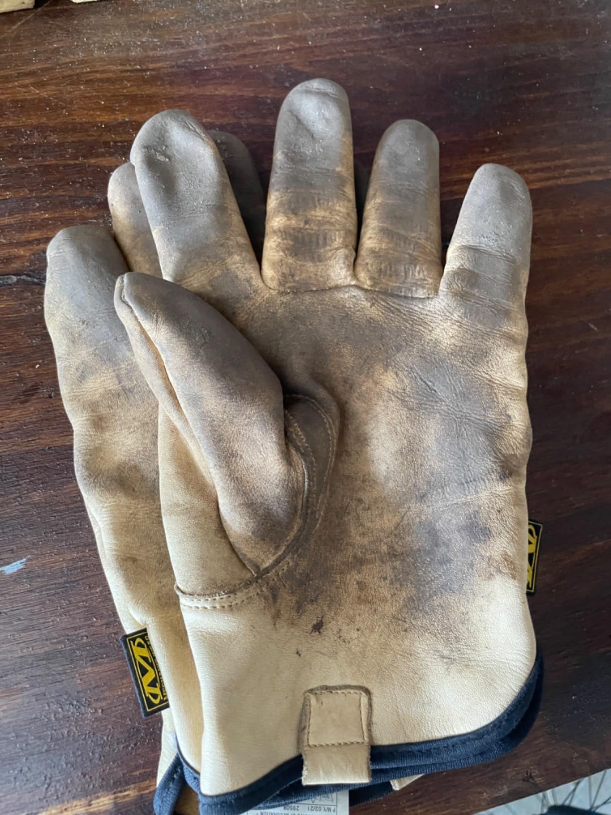 Mechanix Wear Leather Cow Driver Gloves, Tan, X-Large customer photo 2