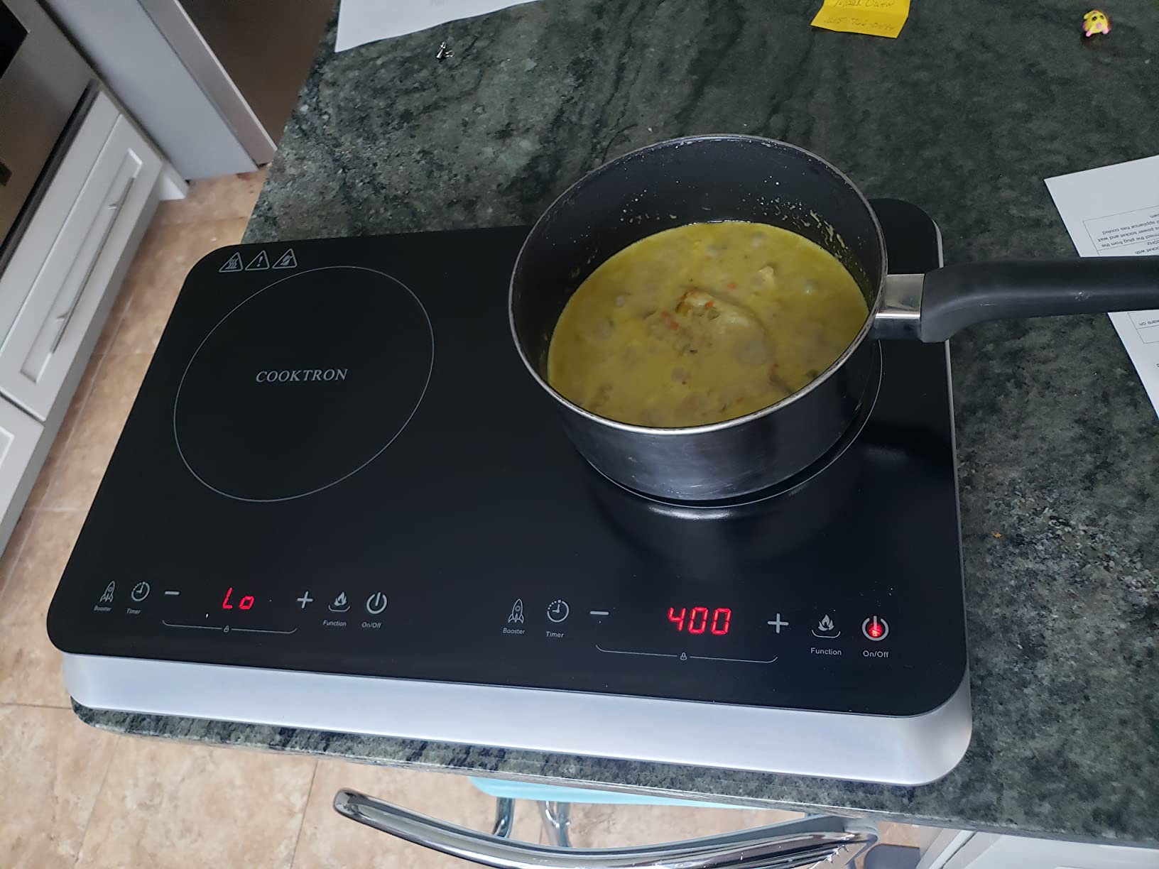COOKTRON Portable Induction Cooktop 2 Burner, 1800W with Booster customer photo 2