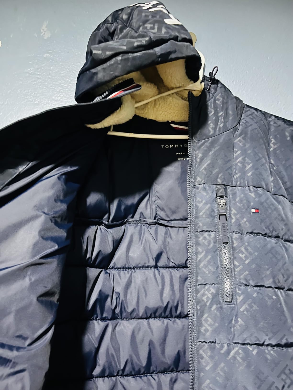 Tommy Hilfiger Men's Midweight Sherpa Lined Hooded Water Resistant Puffer Jacket customer photo 2