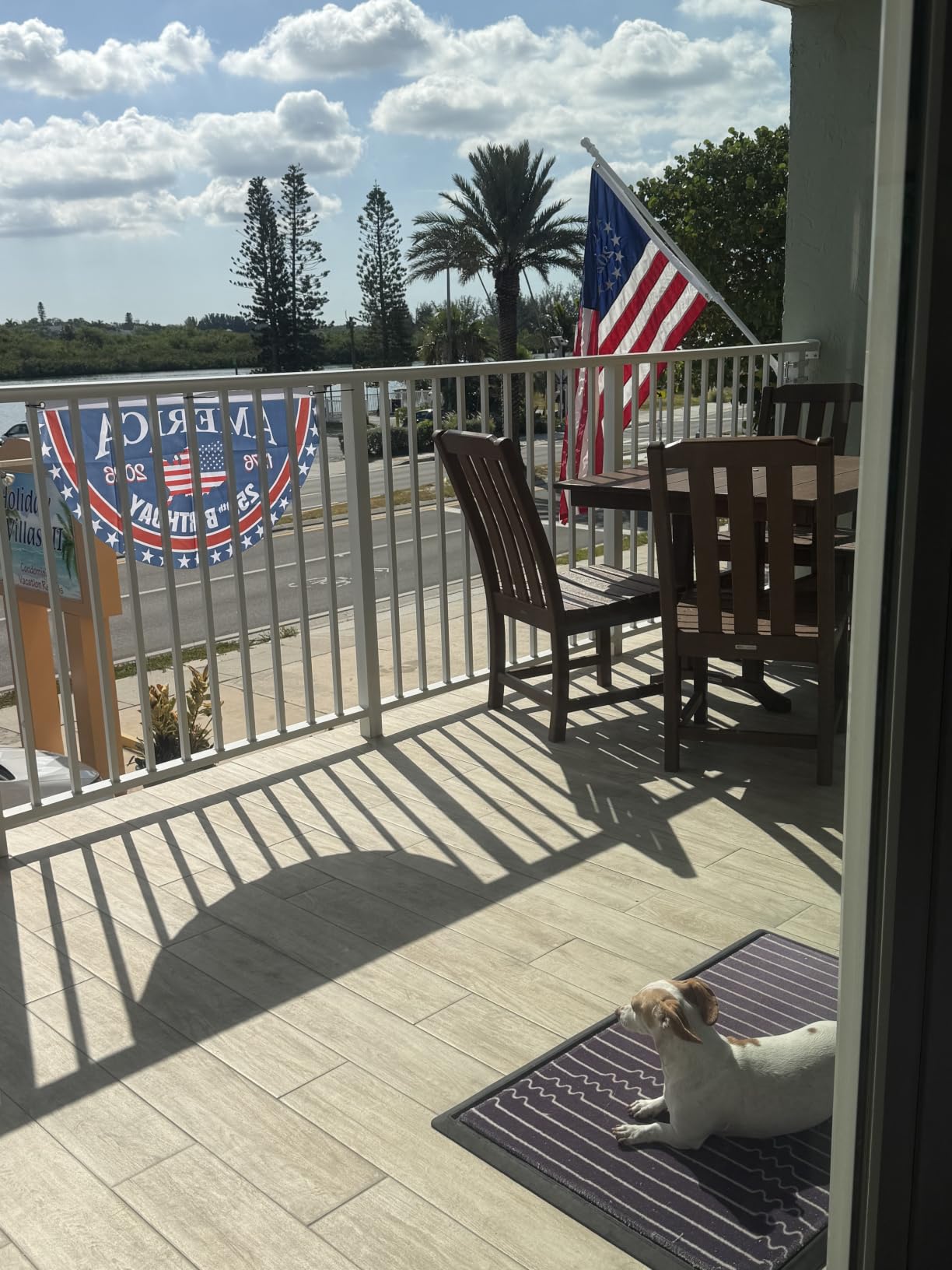 Black Flag Poles for Outside House - 5ft Tangle Free Flag Pole for House,Heavy Duty Metal Flagpole,Outdoor Flagpoles Residential for Porch,Fence (Without Bracket) customer photo 1