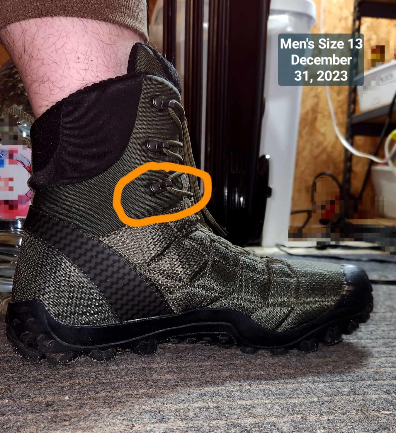 XPETI Men’s Crest Thermo High-Top Winter Hiking Boots Waterproof Insulated customer photo 2