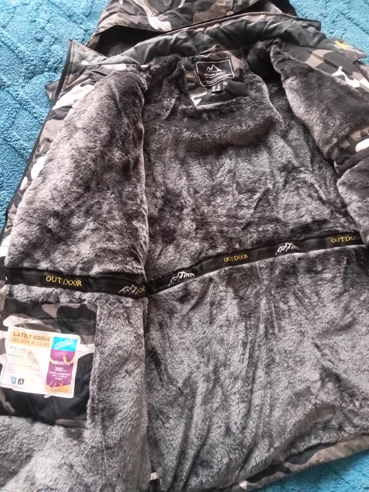 TACVASEN Men's Winter Ski Jacket Waterproof Fleece Lining Snow Hooded Coats customer photo 1
