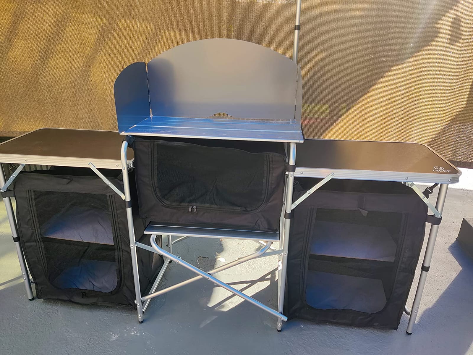 Nice C Camping Kitchen Table, Folding Cook Table, Cook Station (Silver) customer photo 1