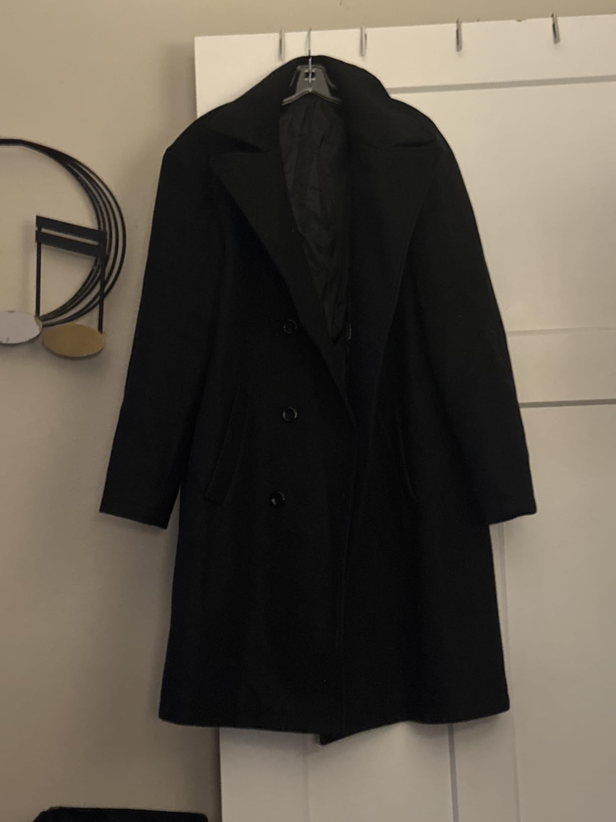 Makkrom Mens Double Breasted Trench Coat Business Casual Winter Overcoats customer photo 2