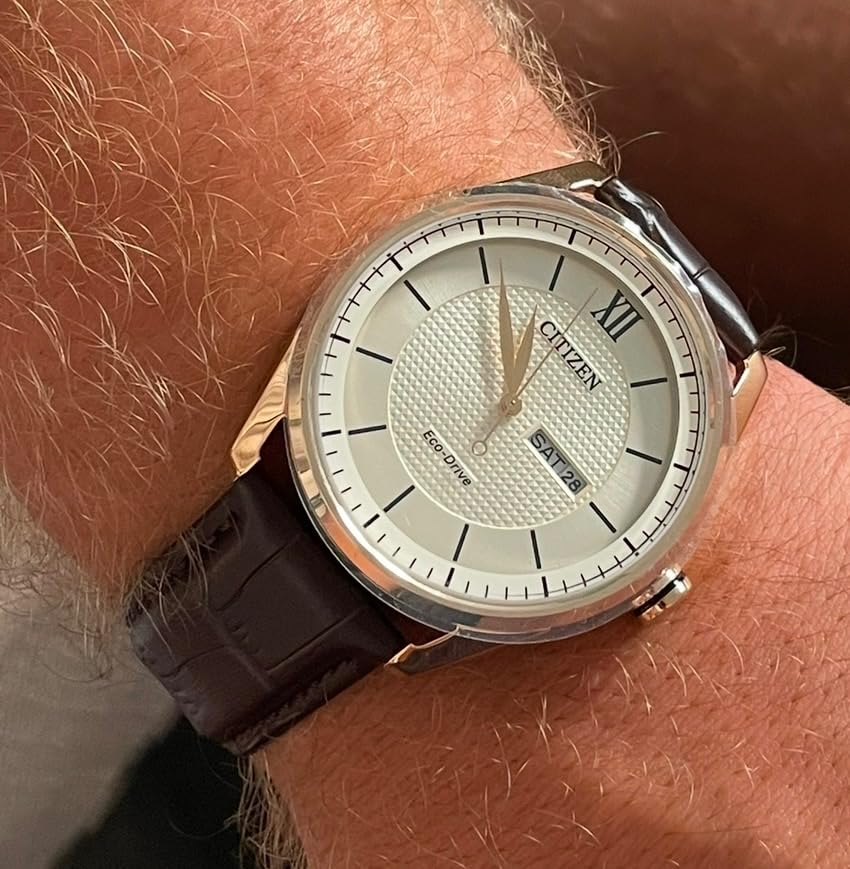 Citizen Men's Classic Eco-Drive Watch with 3-Hand Day and Date customer photo 1