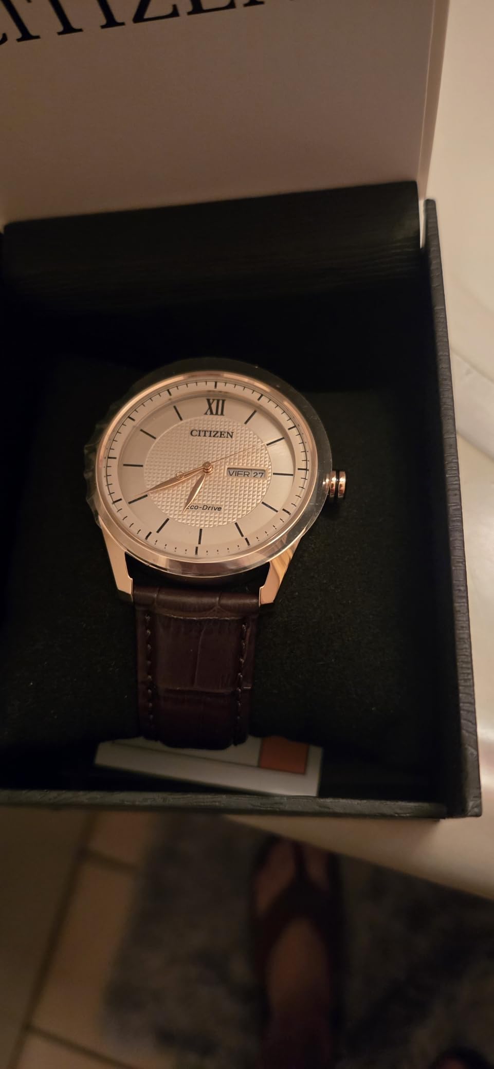 Citizen Men's Classic Eco-Drive Watch with 3-Hand Day and Date customer photo 2