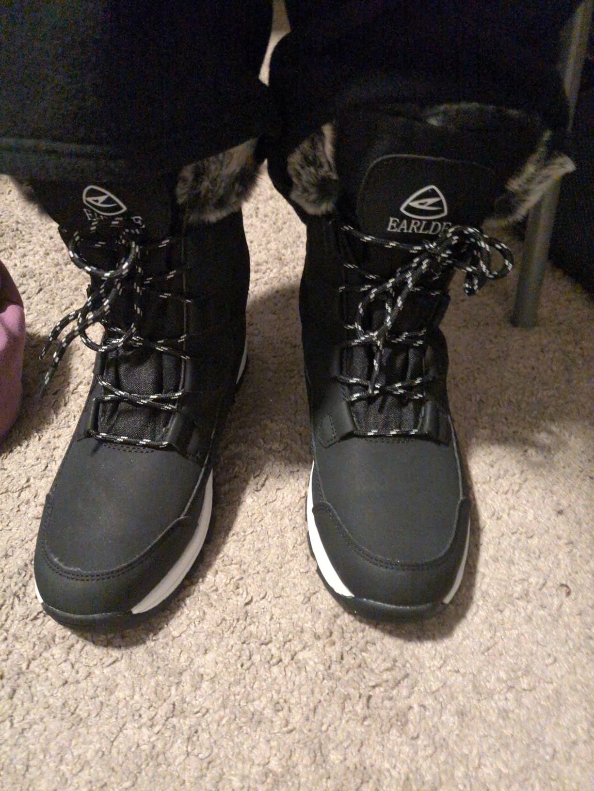 EARLDE Women's Snow Boots Waterproof Mid-Calf Winter Boots customer photo 2