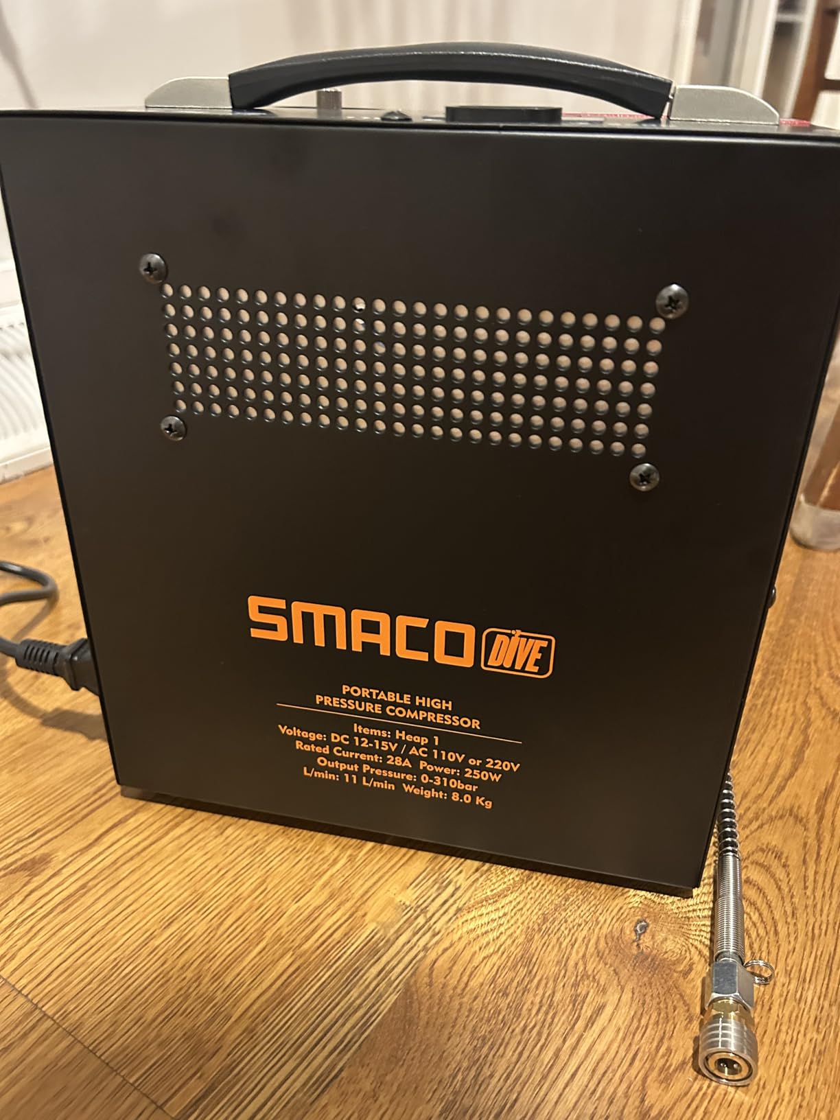SMACO PCP Air Compressor 4500Psi, Auto-Stop, Quick-Fill, Oil-Free customer photo 1