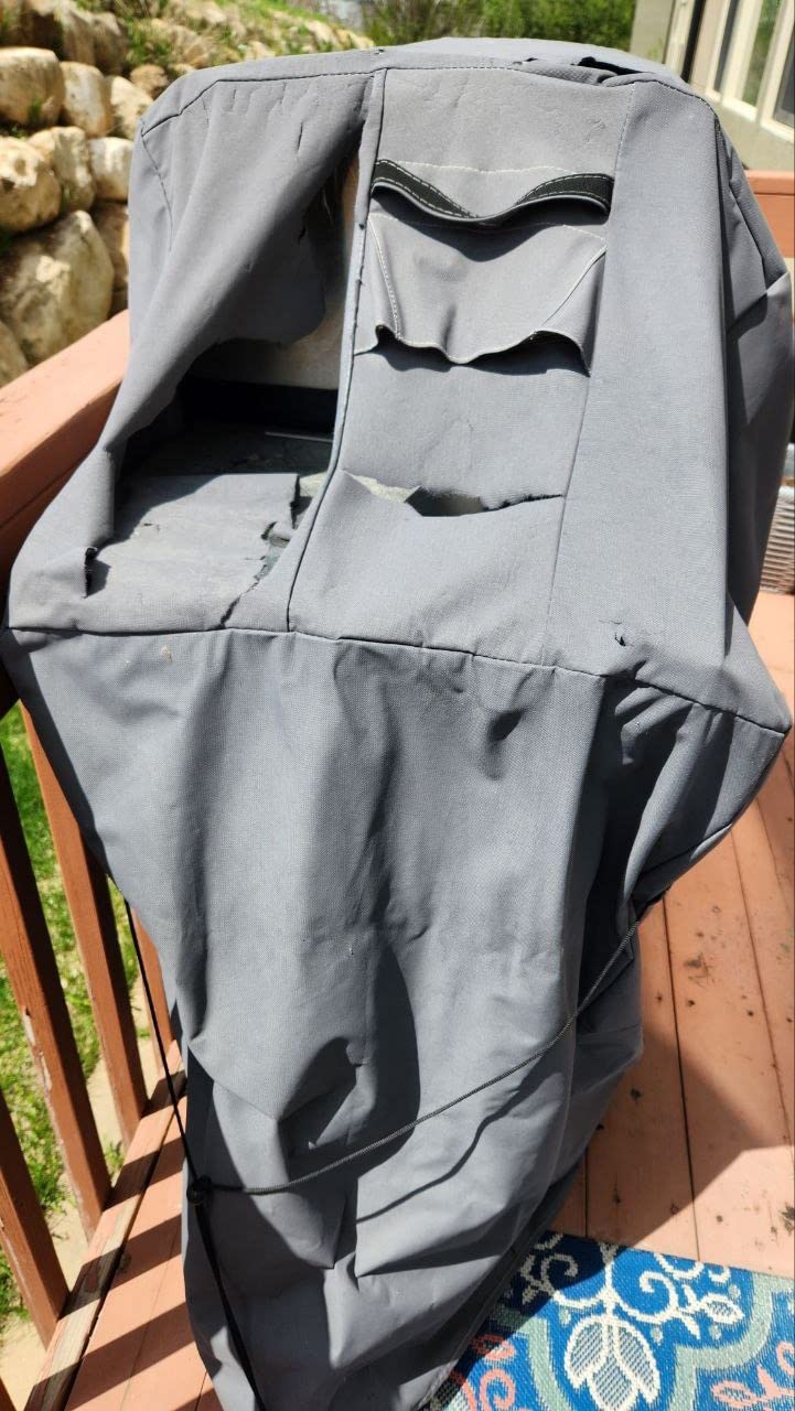 Cuisinart Heavy-Duty 4-5 Burner Gas Grill Cover, Fade, UV and Weather Resistant, Durable and Convenient All Weather Cover with Drawstrings and Buckle Straps customer photo 2