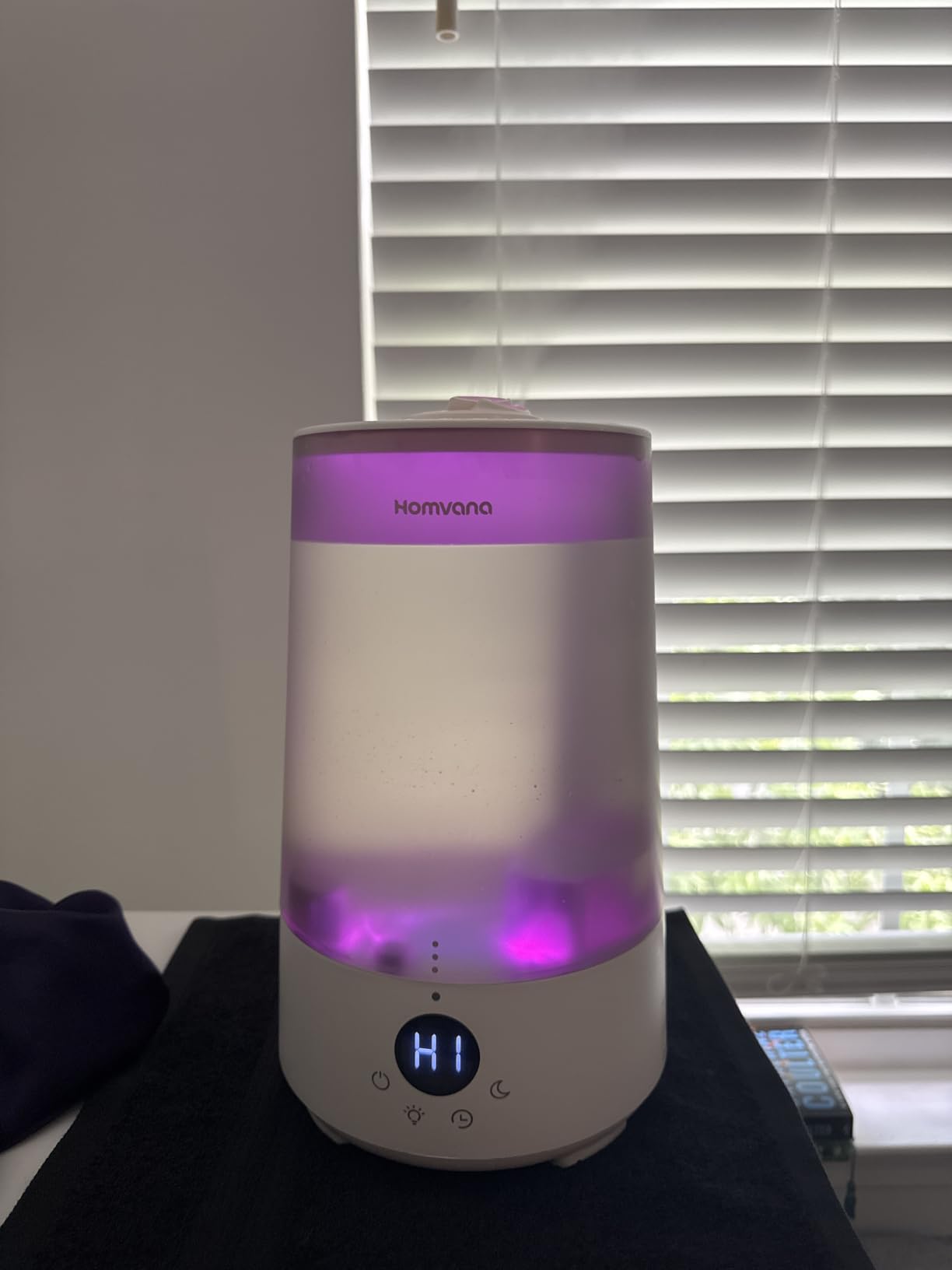 Homvana Top-Fill Cool Mist Humidifiers for Bedroom, Large Room(3.6L,Grey) customer photo 1