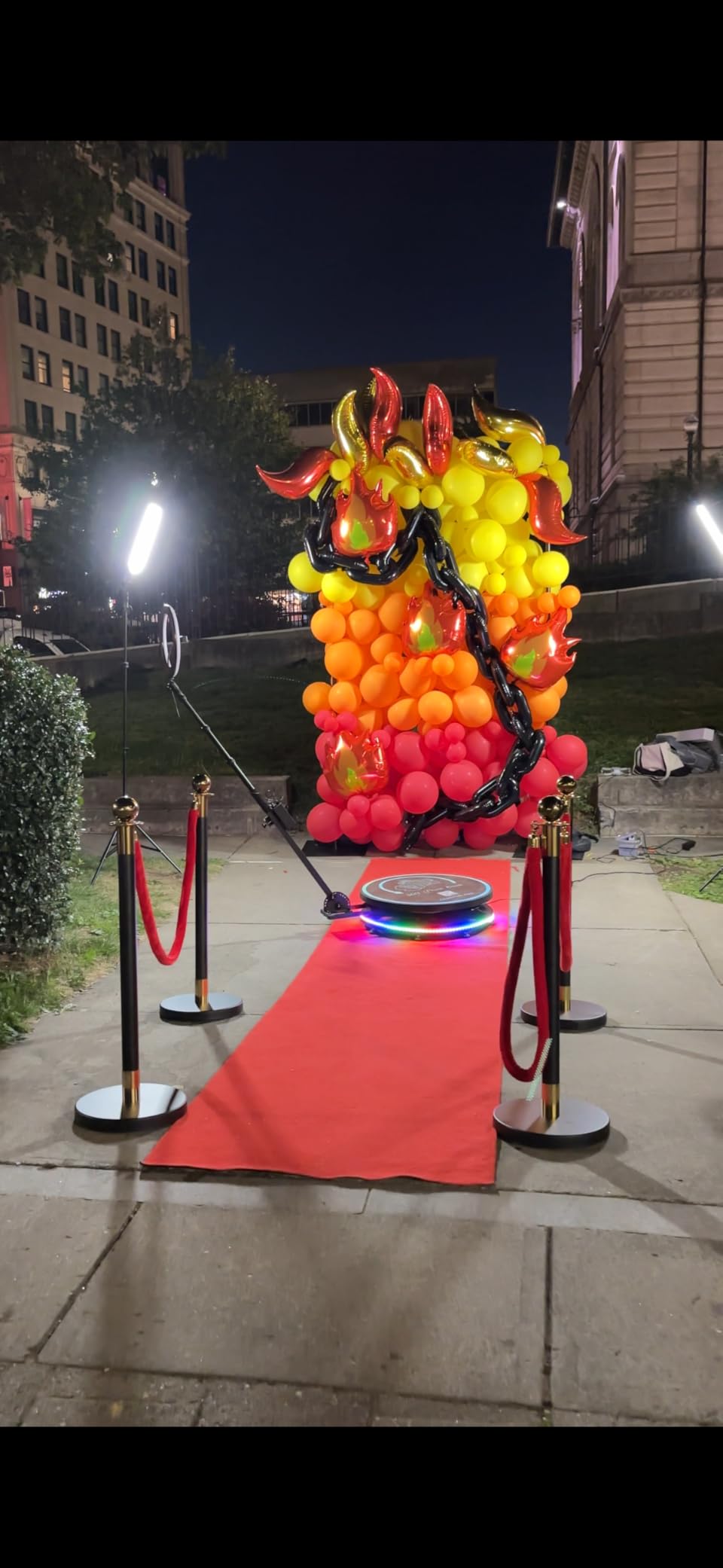 MWE 360 Photo Booth Machine for Parties with Flight Case,Logo Customization customer photo 2