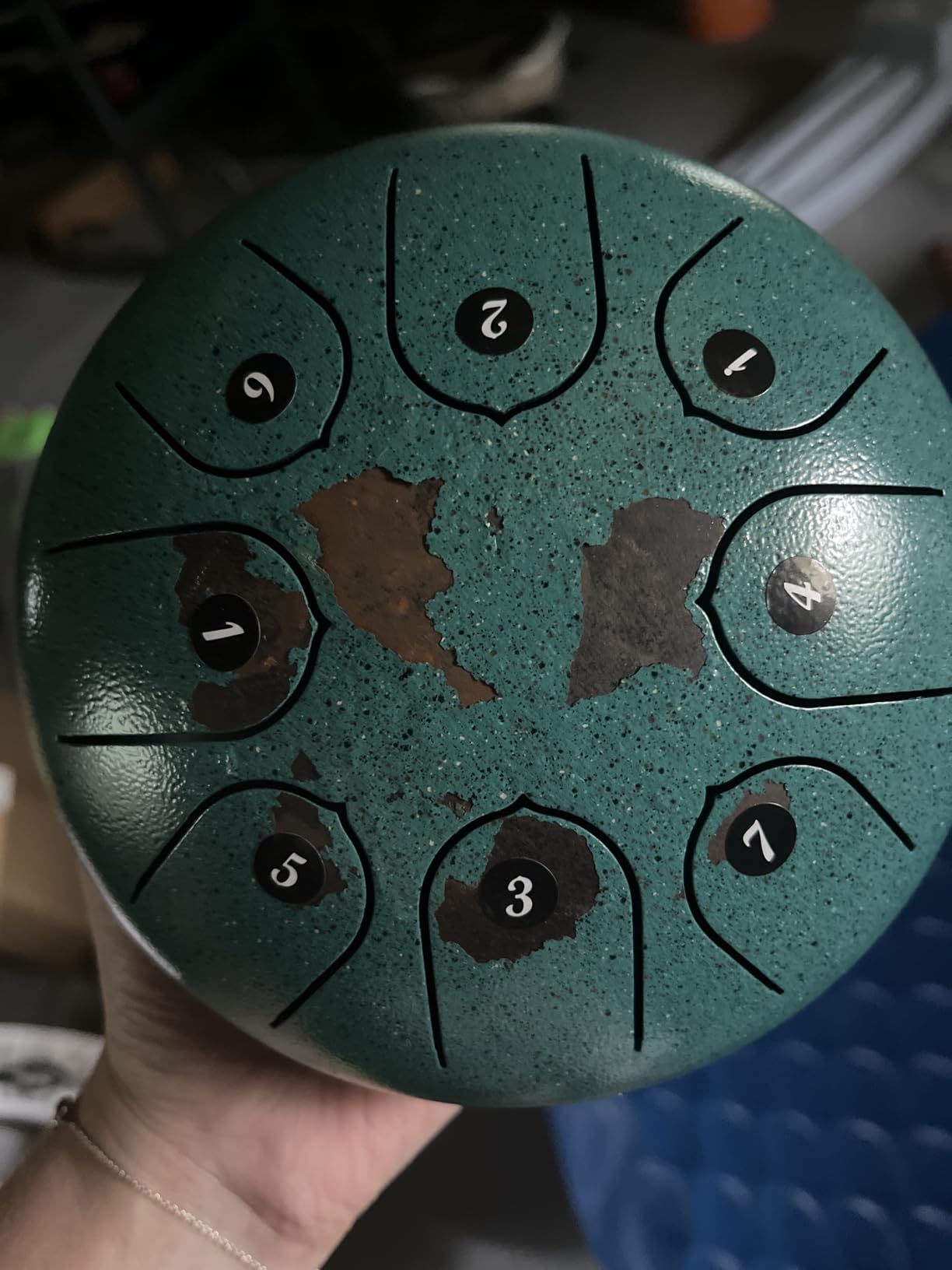 Steel Tongue Drum 6 Inch 8 Notes Musical Instrument, Rain Drum Style Gift customer photo 1