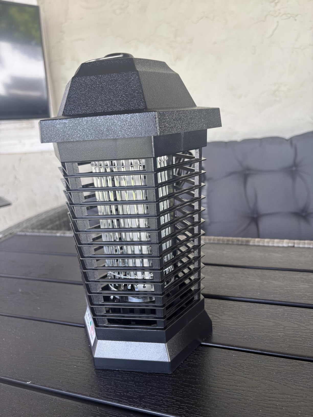 GOOTOP Bug Zapper Outdoor, Mosquito Zapper, 4200V 3 Prong Plug in Electric Fly Zapper, Mosquito Killer, Fly Traps, Flying Insects Zapper Indoor Outdoor, ABS Plastic Outer (Black) customer photo 2