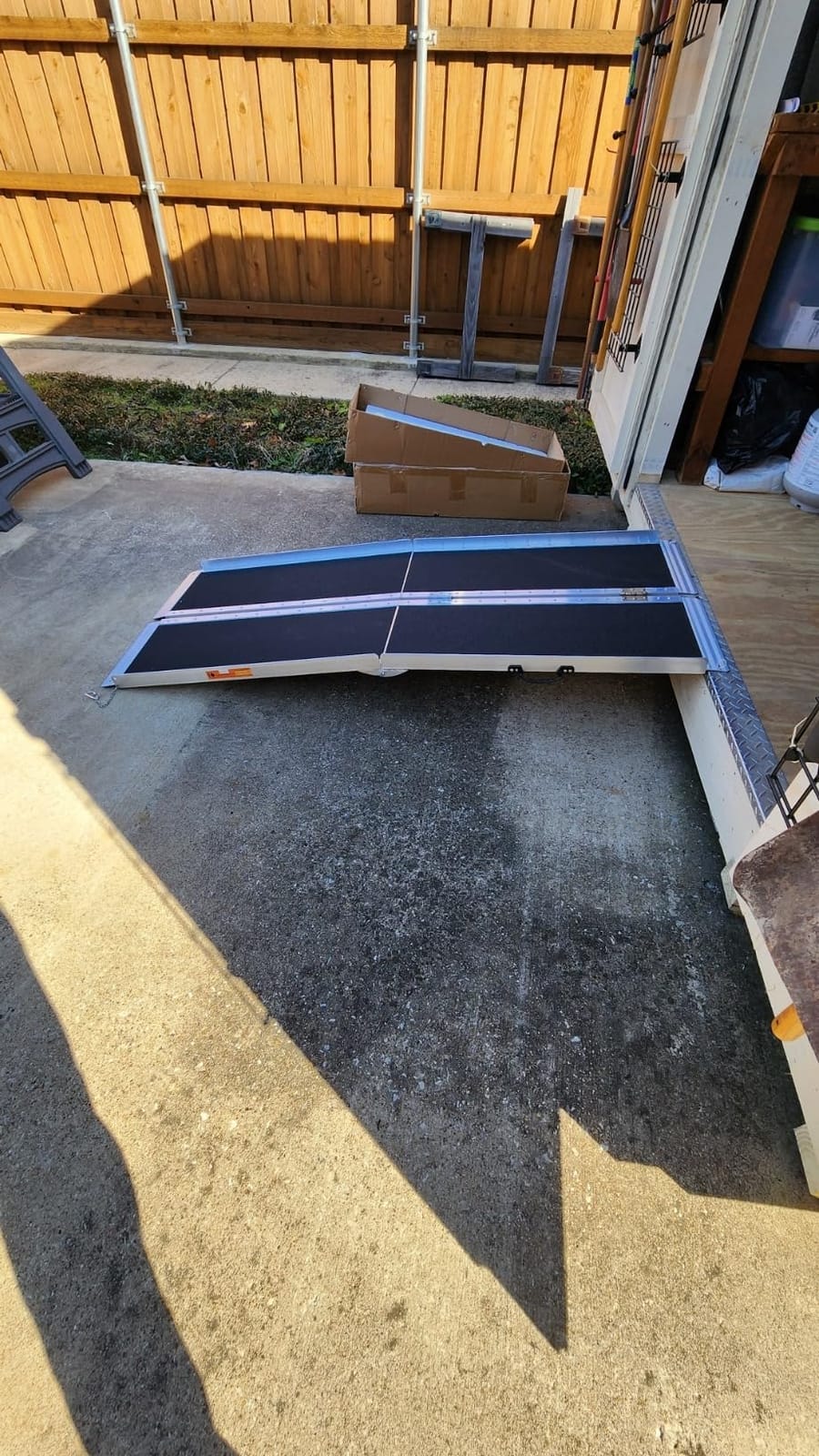 FACHNUO 7FT Portable Wheelchair Ramp for Home Steps, with Support Legs customer photo 1