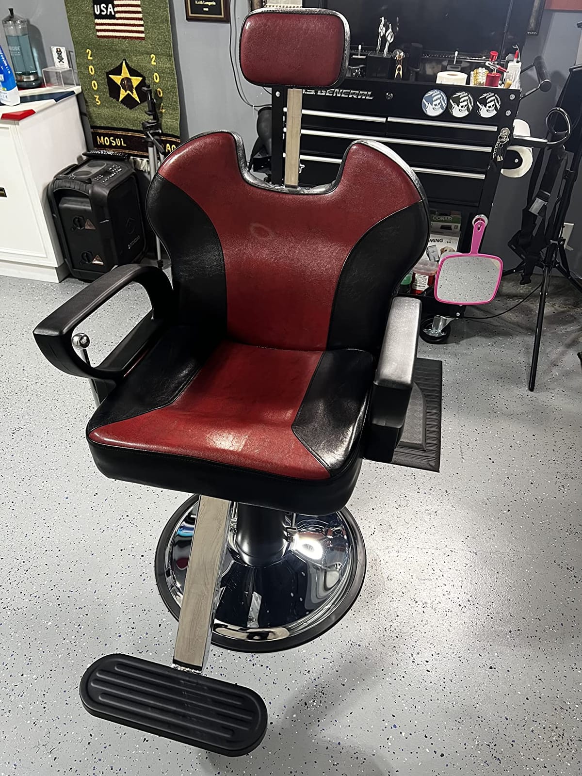 Artist hand Barbers Chairs, Heavy Duty Hydraulic Reclining Salon Chair customer photo 1