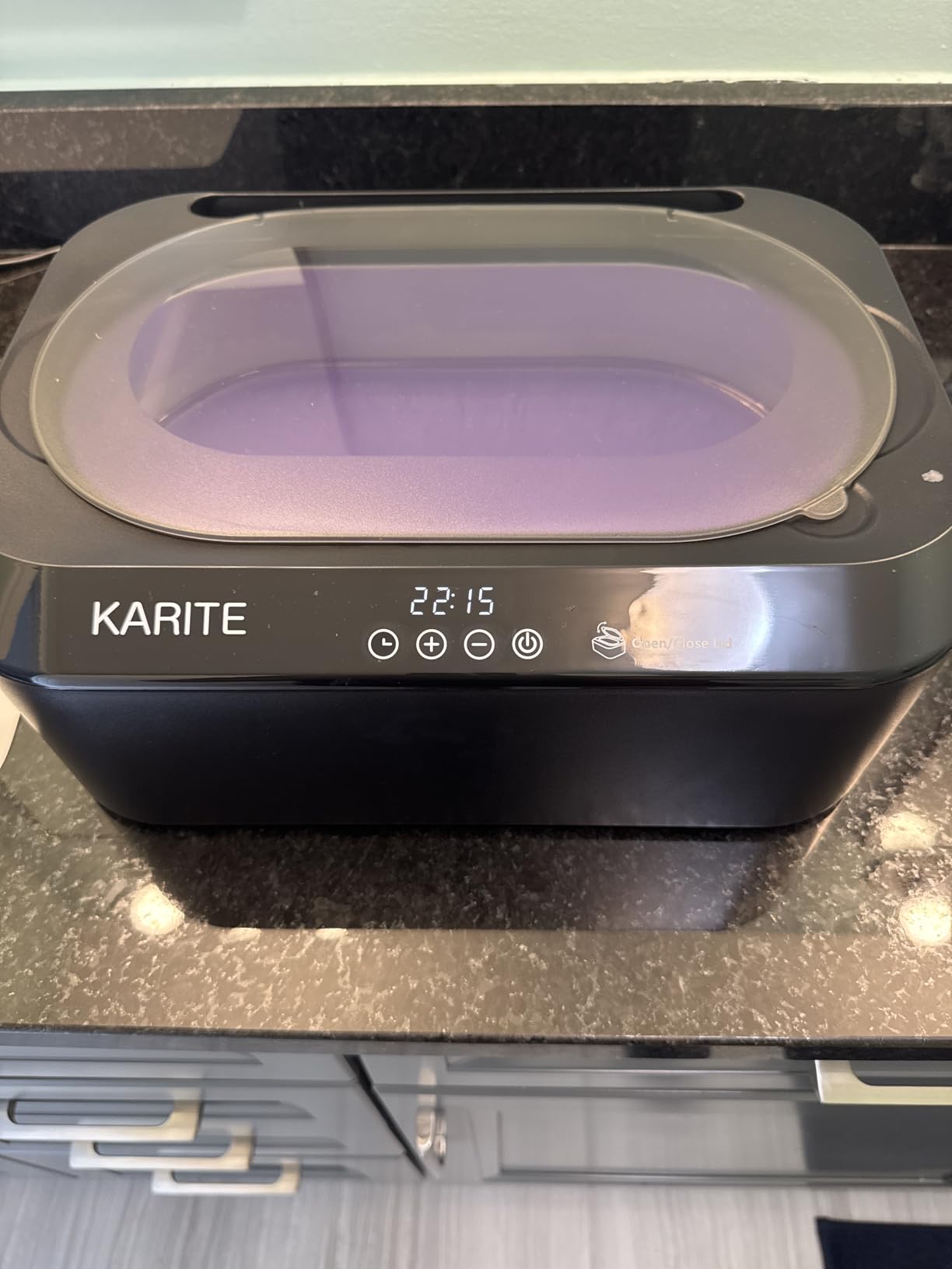 KARITE Paraffin Wax Machine for Hands and Feet with Auto Open Lid, Paraffin Bath,20Min Fast Wax Meltdown, Precision Temperature Control, 4500ml Paraffin Warmer with 8Pack Refills customer photo 2