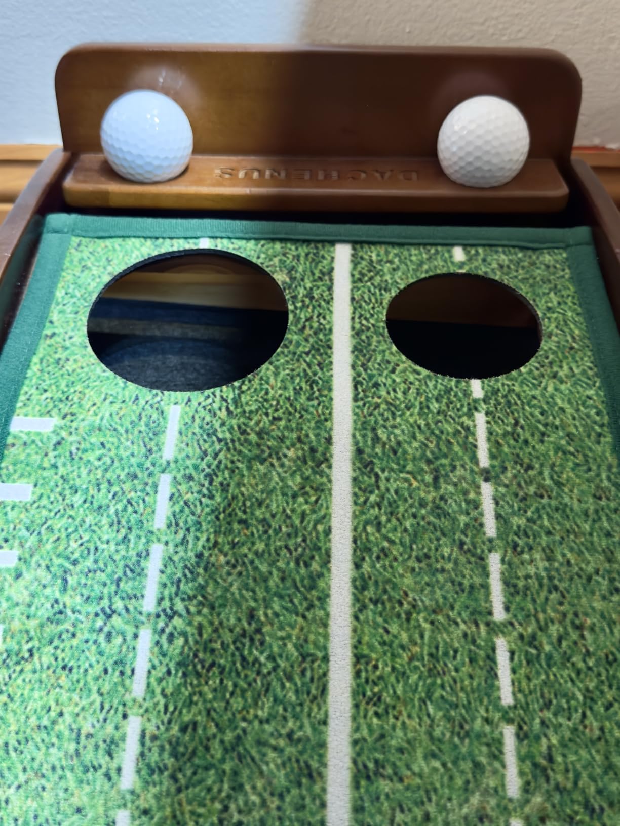 Dachenus Putting Green Indoor Mat Outdoor Golf Putting Mat- Ideal for Home, Office, and Outdoor Use customer photo 2