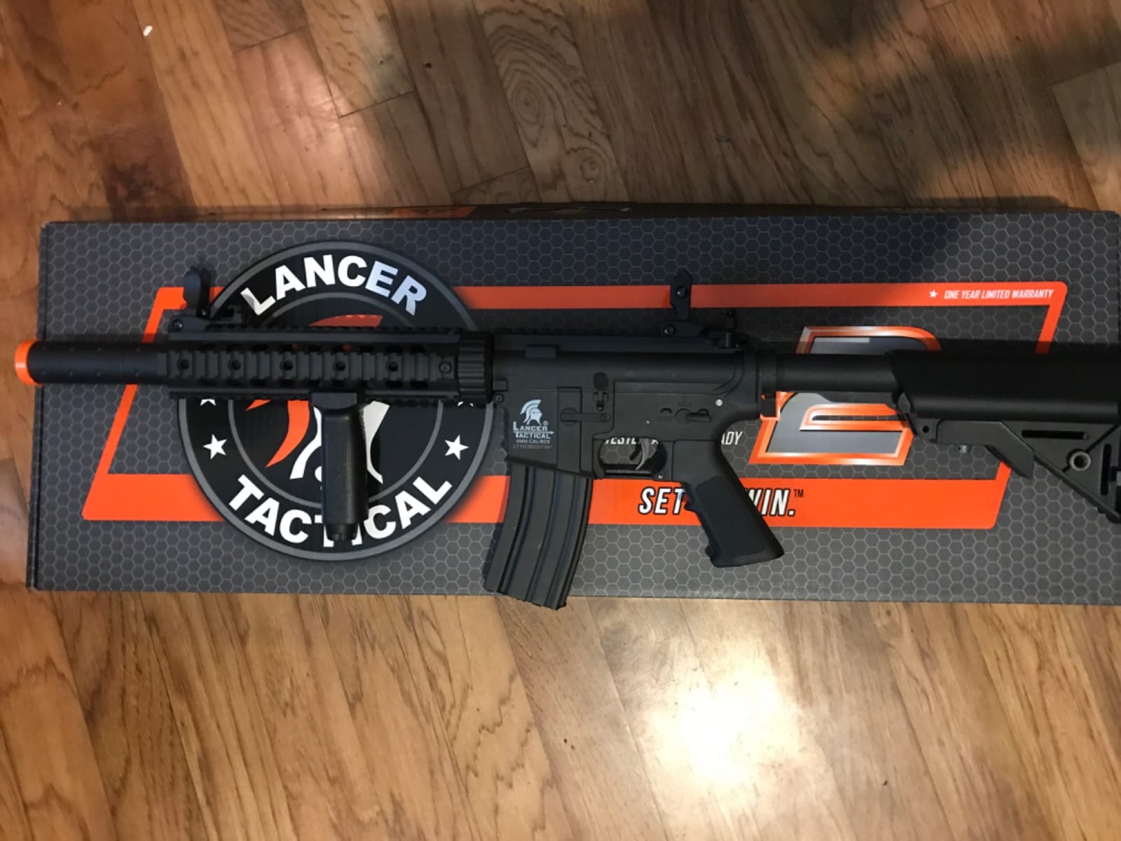 Lancer Tactical Gen 2 Durable Airsoft Gun SD M4 Polymer- Full/Semi-Auto Piactinny Rail AEG Rifle with 0.20g BBS, Charger and Battery customer photo 1