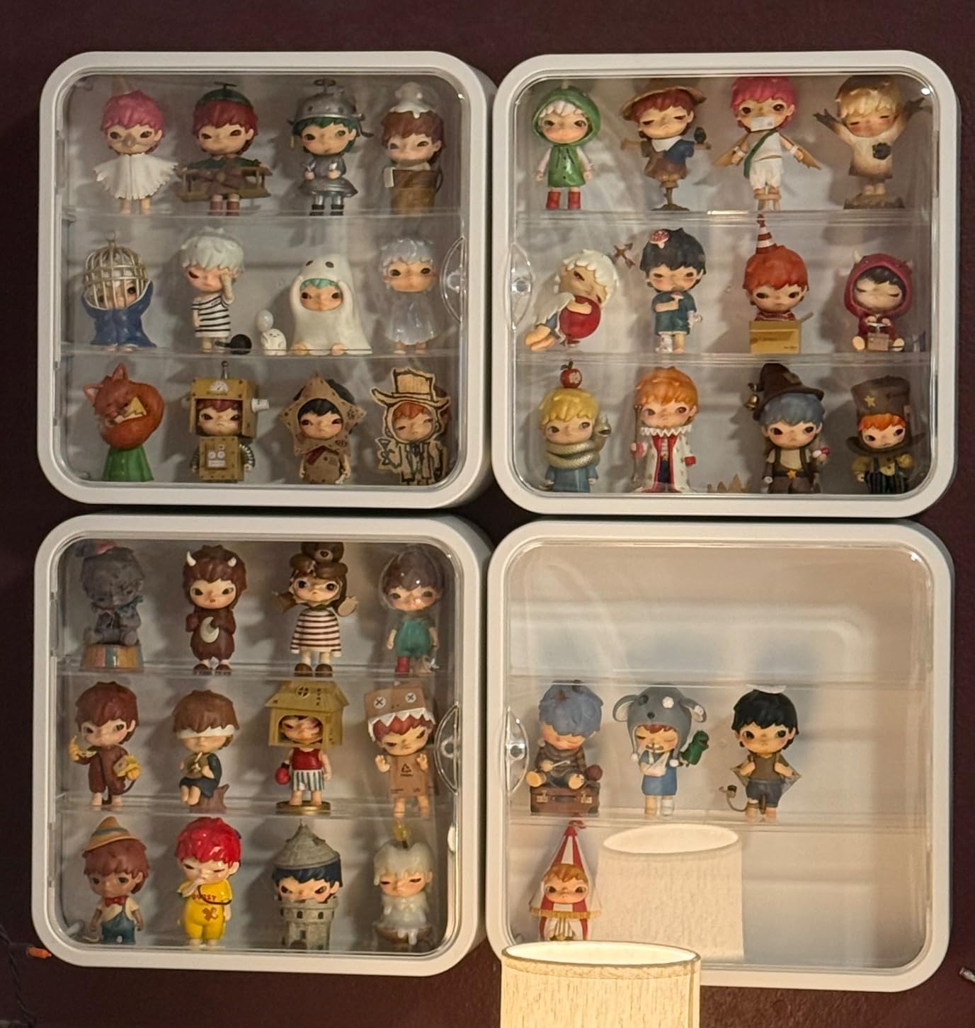 Clear Acrylic Display Case for Figures with LED Light, Dustproof & Moistureproof Display Stand with Door, Storage Box for Lego Collectibles, Action Figures, Pop Mart and Model Toys customer photo 1
