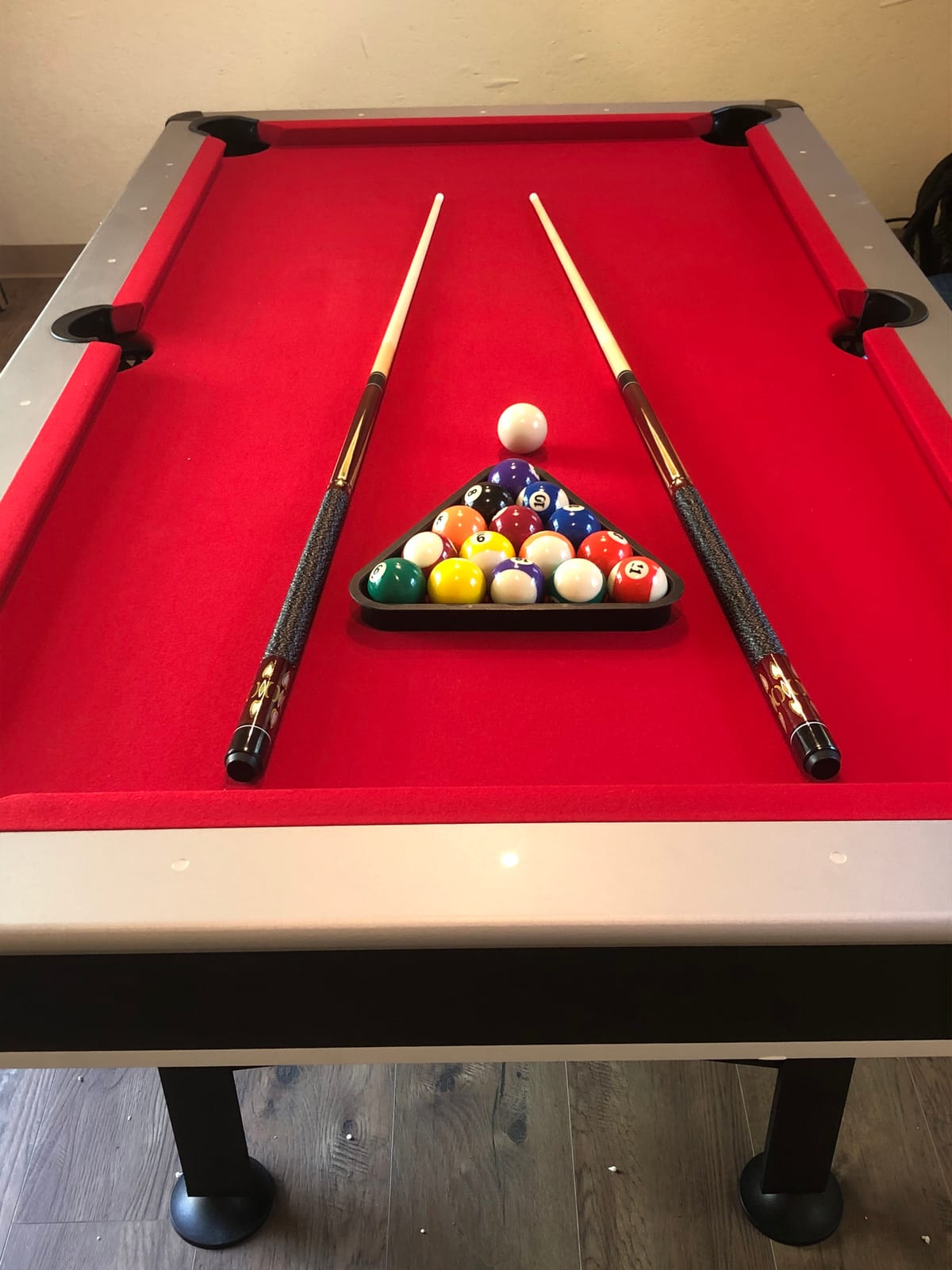 RACK Scorpius 7-Foot Multi-Game Pool Table - Full-Size Billiards with Table Tennis Top customer photo 1