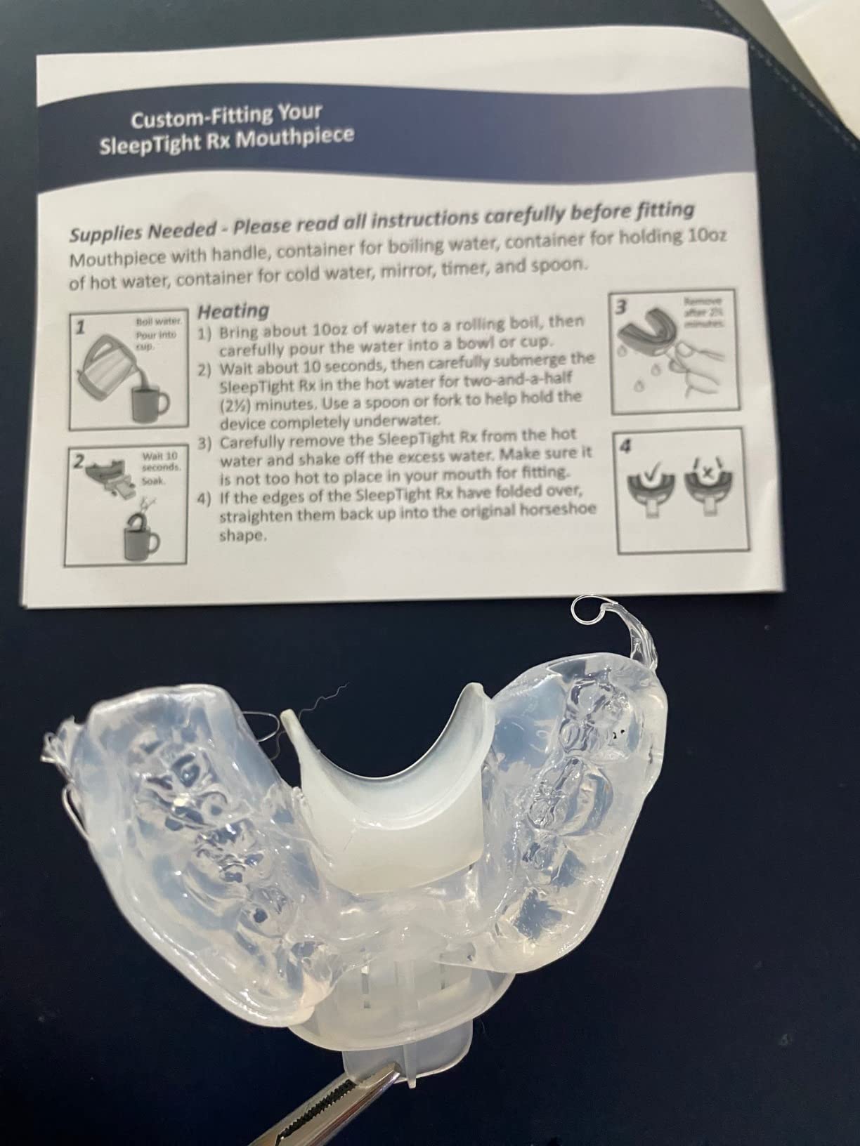 Dentemp SleepTight Mouthpiece – Anti Snoring Device - Custom Fit Snoring Mouthguard for a Better Night's Sleep - Device Designed by Dentist and Made in USA 1pk (Packaging May Vary) customer photo 2