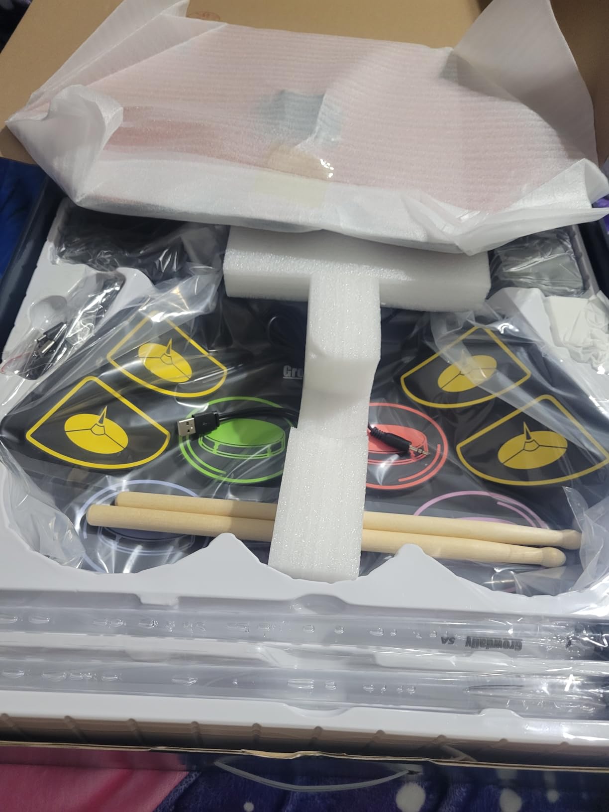 Electric Kids Drum Set,Electronic Drum Set Practice 9 Pads customer photo 1